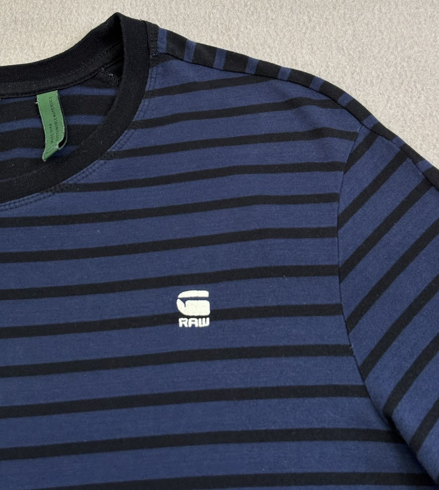 G-Star G Star Raw Stripes T-shirt Size L Size US L / EU 52-54 / 3 - 7 Thumbnail