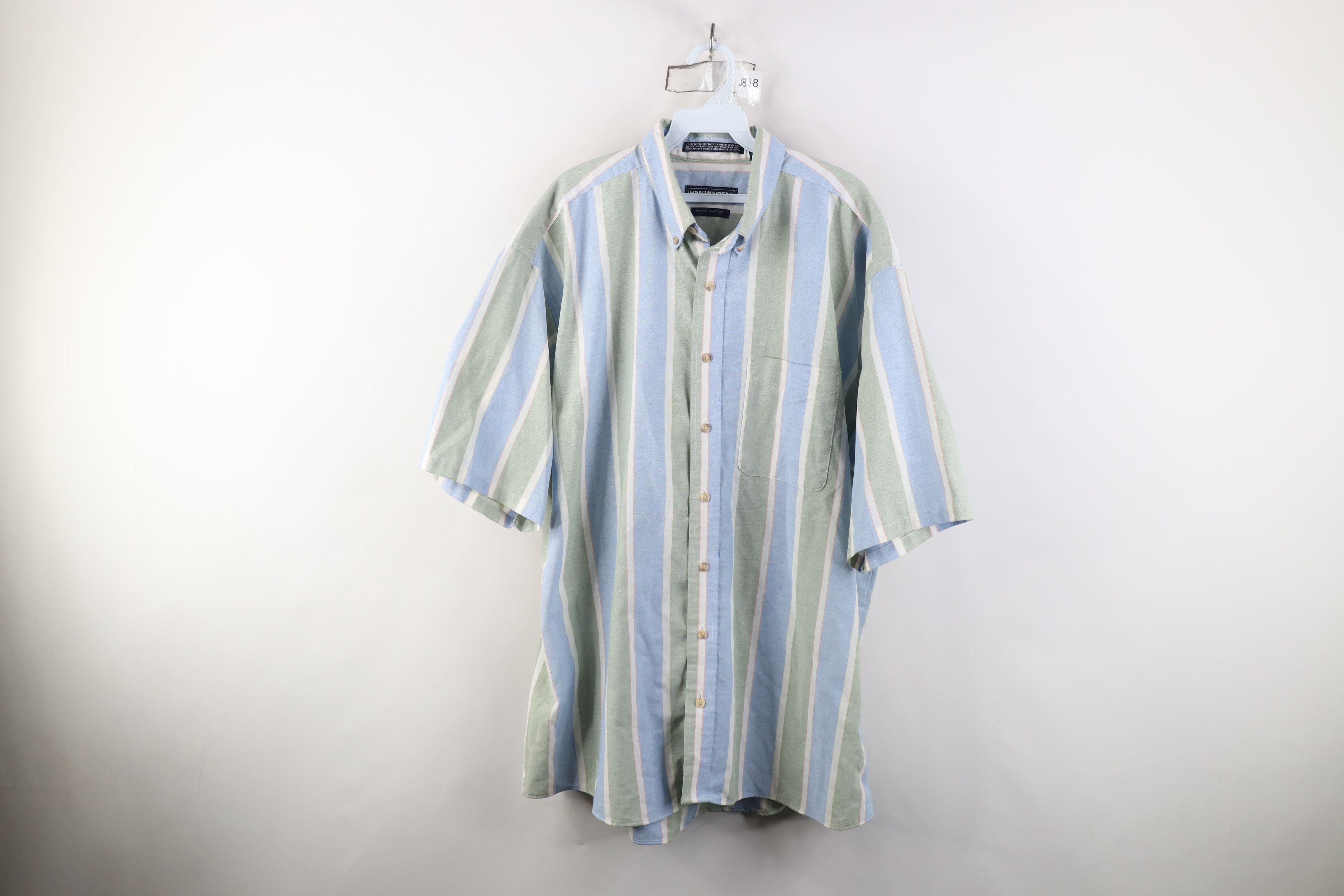 Vintage Vintage 90s Streetwear Block Short Sleeve Button Down Shirt Size US XL / EU 56 / 4 - 1 Thumbnail