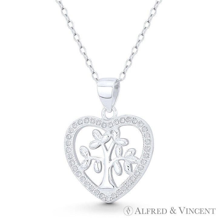 Other Heart & Tree-of-Life Charm CZ Crystal Pave Pendant Size ONE SIZE - 1 Preview
