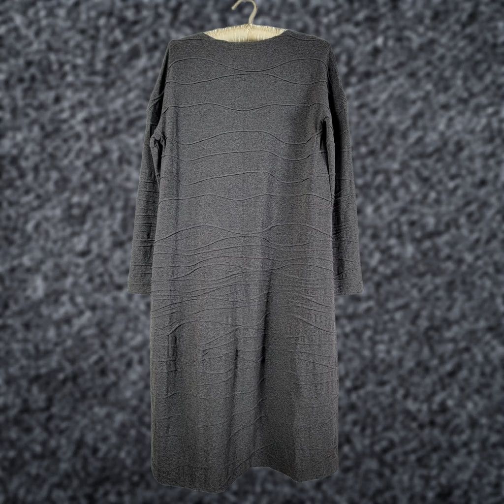 Vintage Oska Women's Pullover Long Sleeve Round Neck Casual Midi Dress Gray 0 Size XS / US 0-2 / IT 36-38 - 1 Thumbnail