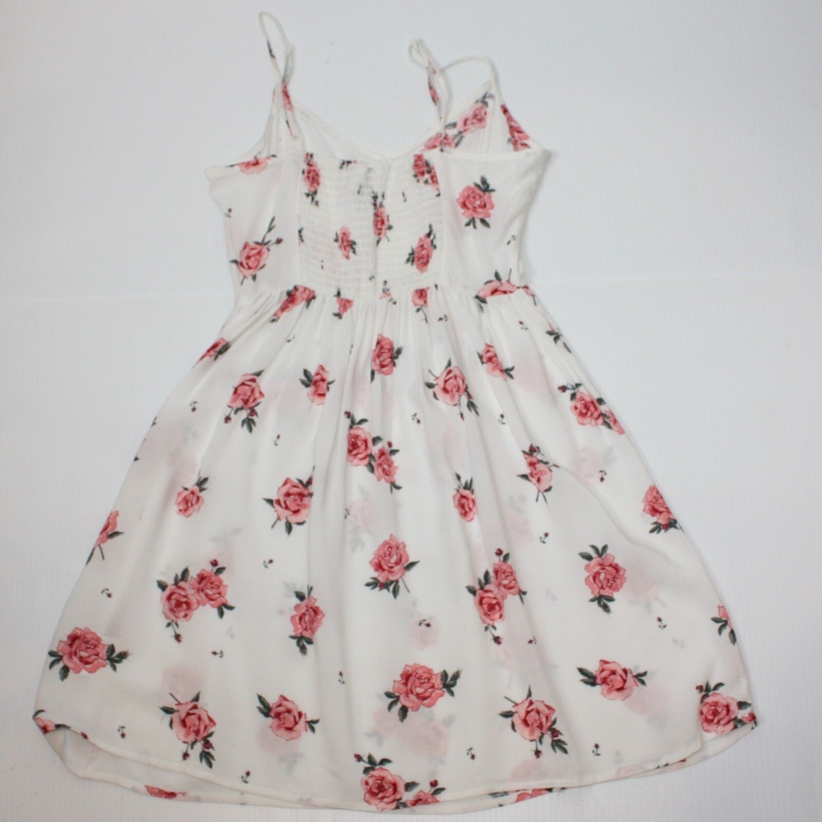 H&M White Floral Sleeveless Sundress with Roses in size US 0 Size XS / US 0-2 / IT 36-38 - 10 Thumbnail