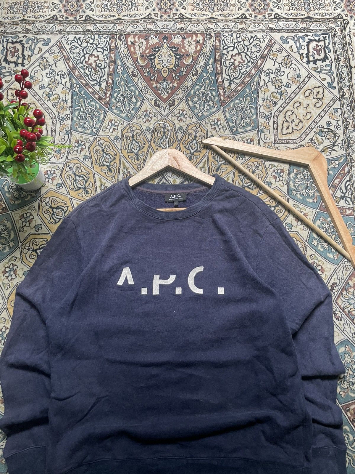 A.P.C. A.P.C Crewneck Sweatshirt Size US L / EU 52-54 / 3 - 2 Thumbnail