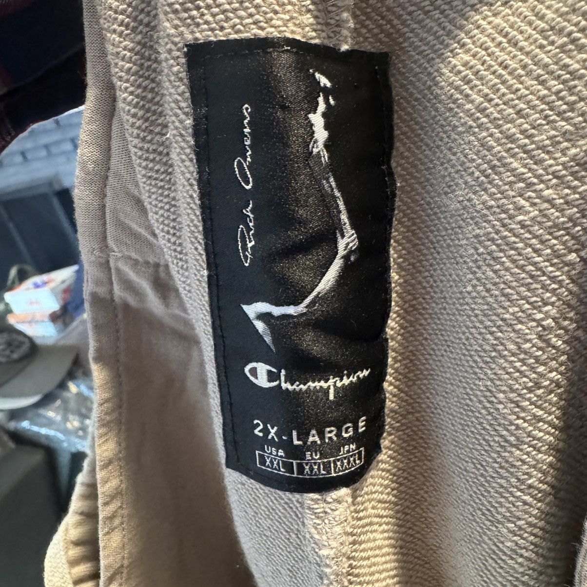 Pearl (Off-White) Rick Owens x Champion Sweatpants Size XXL