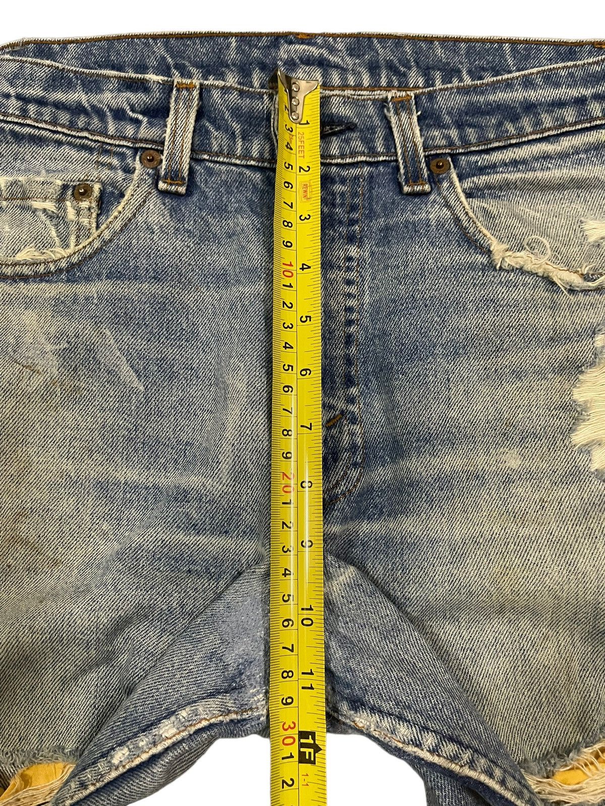 Levi's Vintage Levis 501 Blue Wash Destroyer Distressed Jeans Size US 30 / EU 46 - 14 Thumbnail