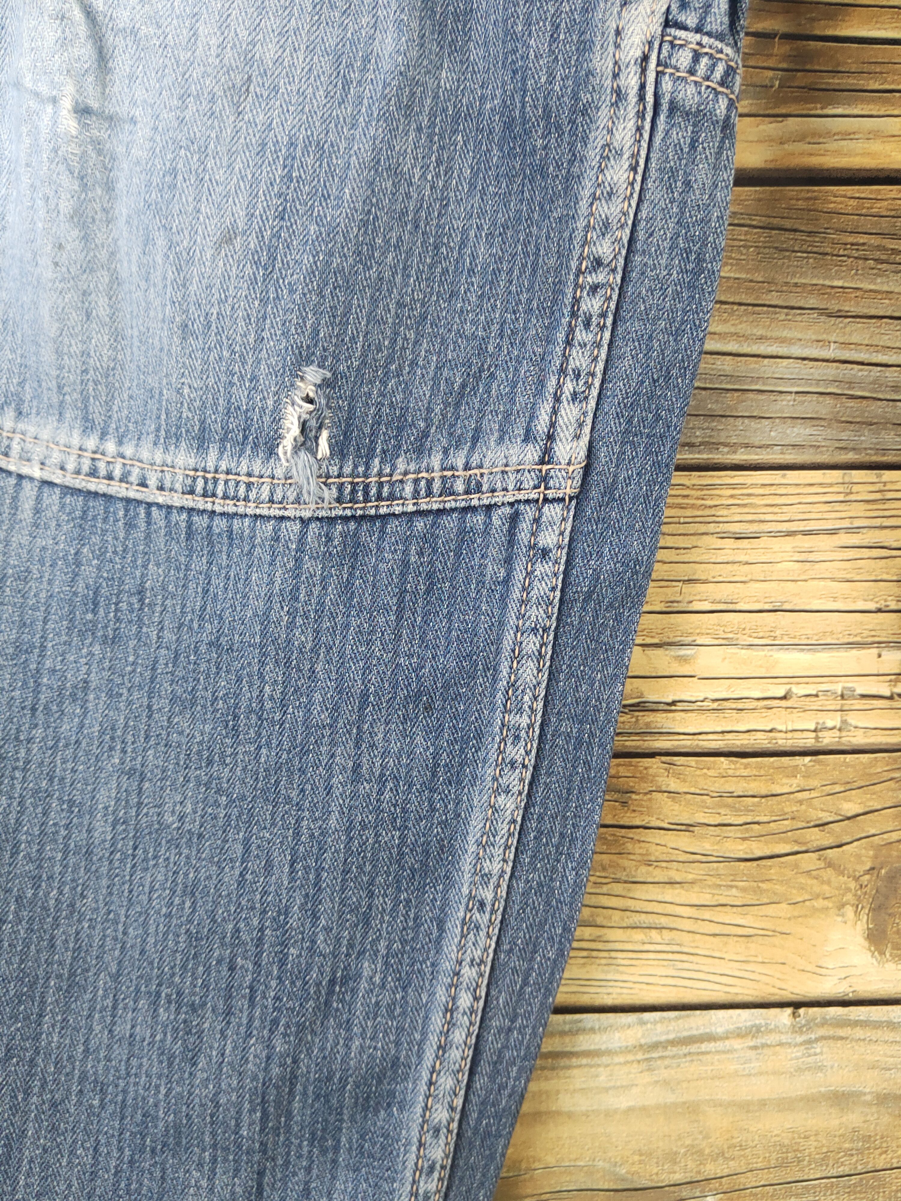 Vintage DL Evenriver Blue Distressed Ripped Jogger Jeans #1863 Size US 31 - 4 Thumbnail