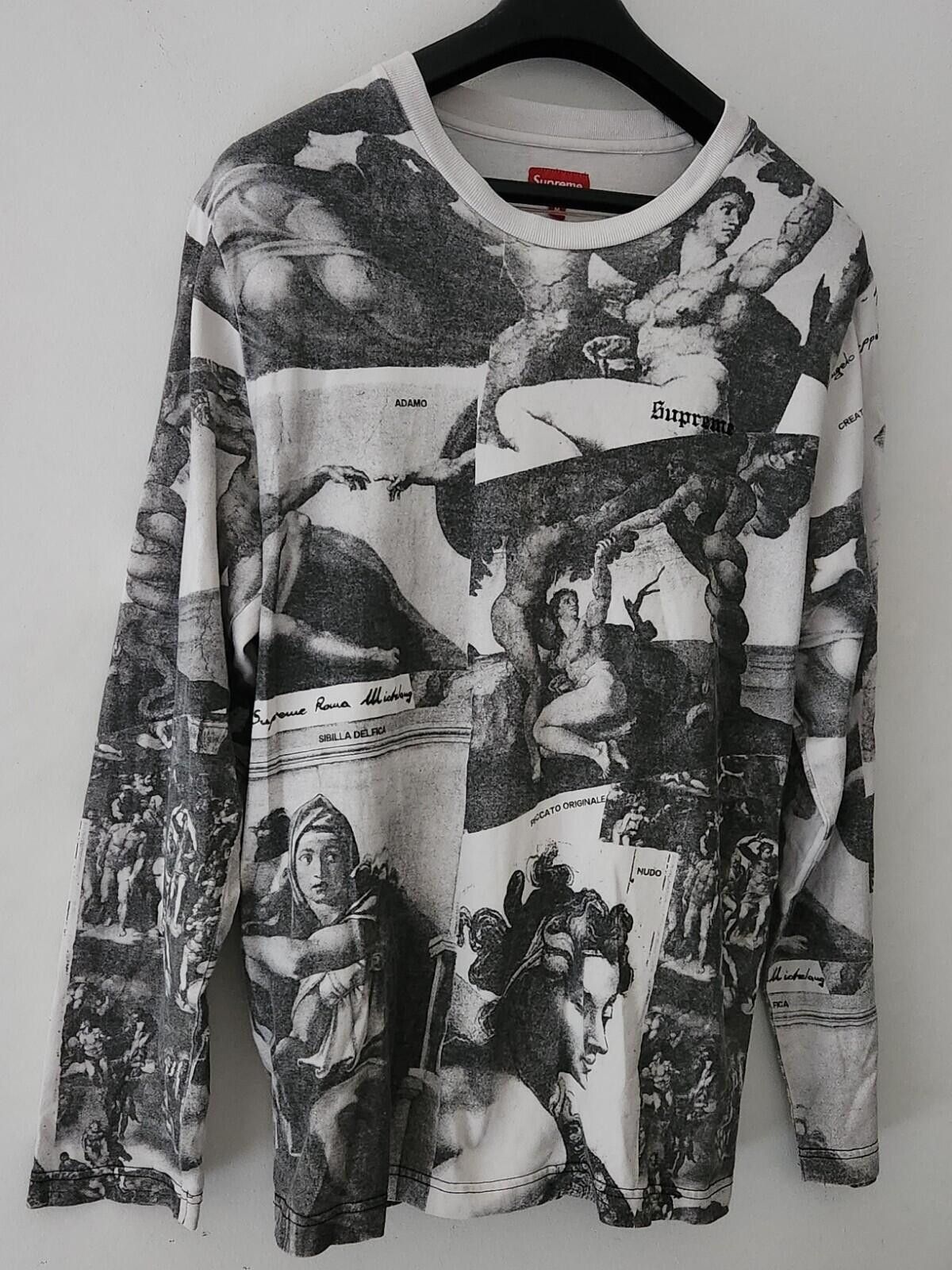 トップス Supreme Michelangelo L/S Top White Black Supreme Michelangelo L S | Grailed