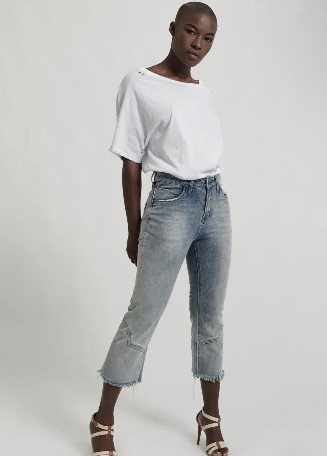 One Teaspoon Kicks Mid Waist Kick Flared Denim Jeans Size 27" / US 4 / IT 40 - 1 Thumbnail