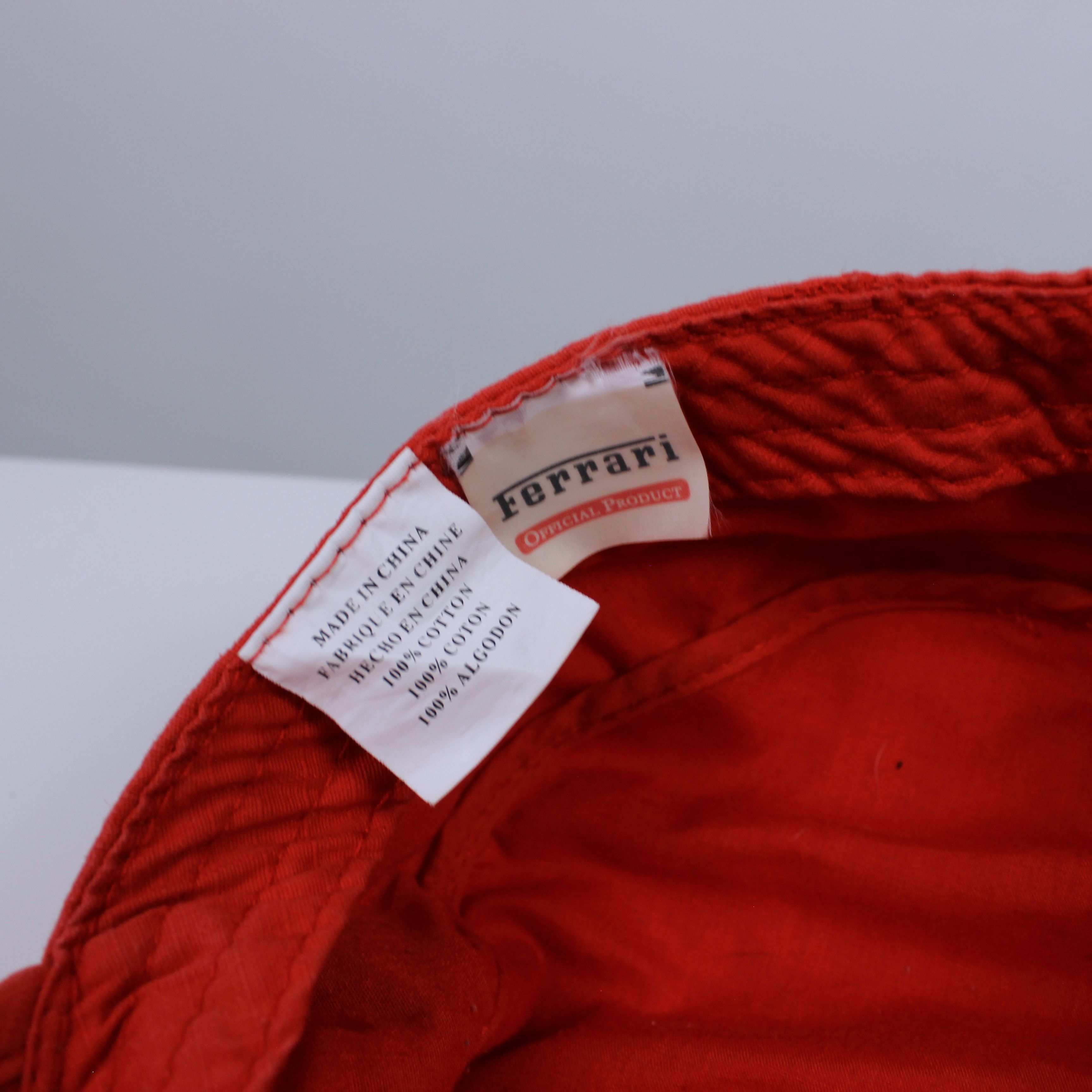 Ferrari Ferarri cap hat vintage race racing red Size ONE SIZE - 4 Thumbnail