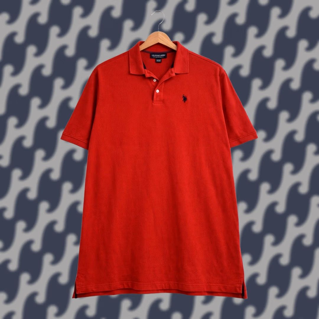 Vintage U.S. Polo Assn Mens Polo Shirt 4XLT Red Short Sleeve Classic Logo Big & Tall Shirt Mens Men Size US XXL / EU 58 / 5 - 1 Thumbnail