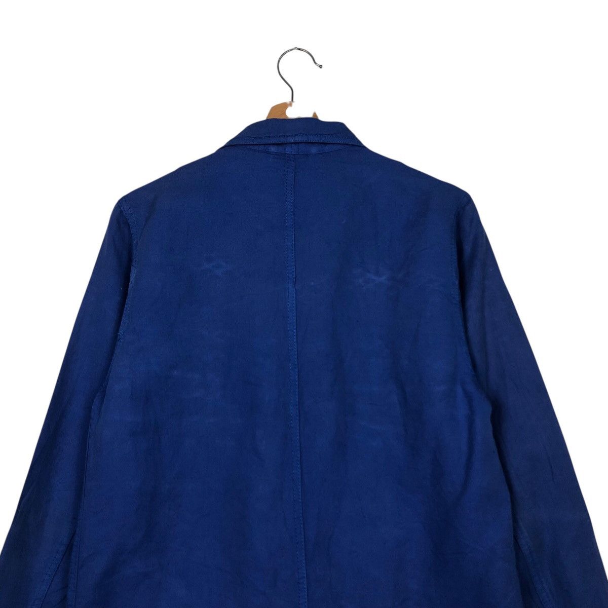 Japanese Brand 📌Rich Blue Vintage Chore Jacket Slick Issey Miyake Size US M / EU 48-50 / 2 - 10 Thumbnail