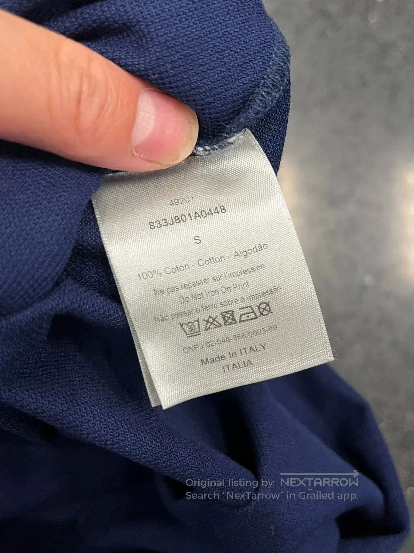 Dior Dior Navy Colorblock Polo Shirt Bee. Size US S / EU 44-46 / 1 - 3 Thumbnail