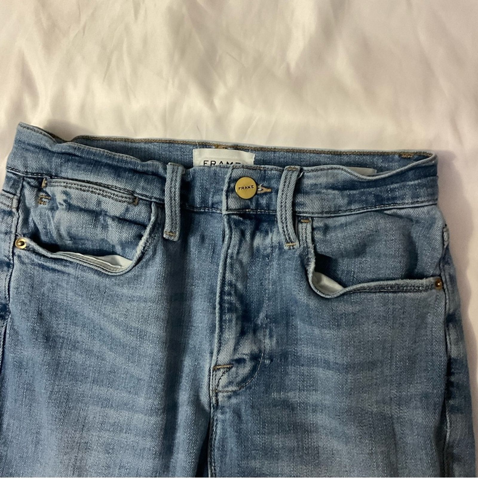 Frame FRAME Denim Le High Skinny Blue Jean 27 Size 27" / US 4 / IT 40 - 8 Thumbnail