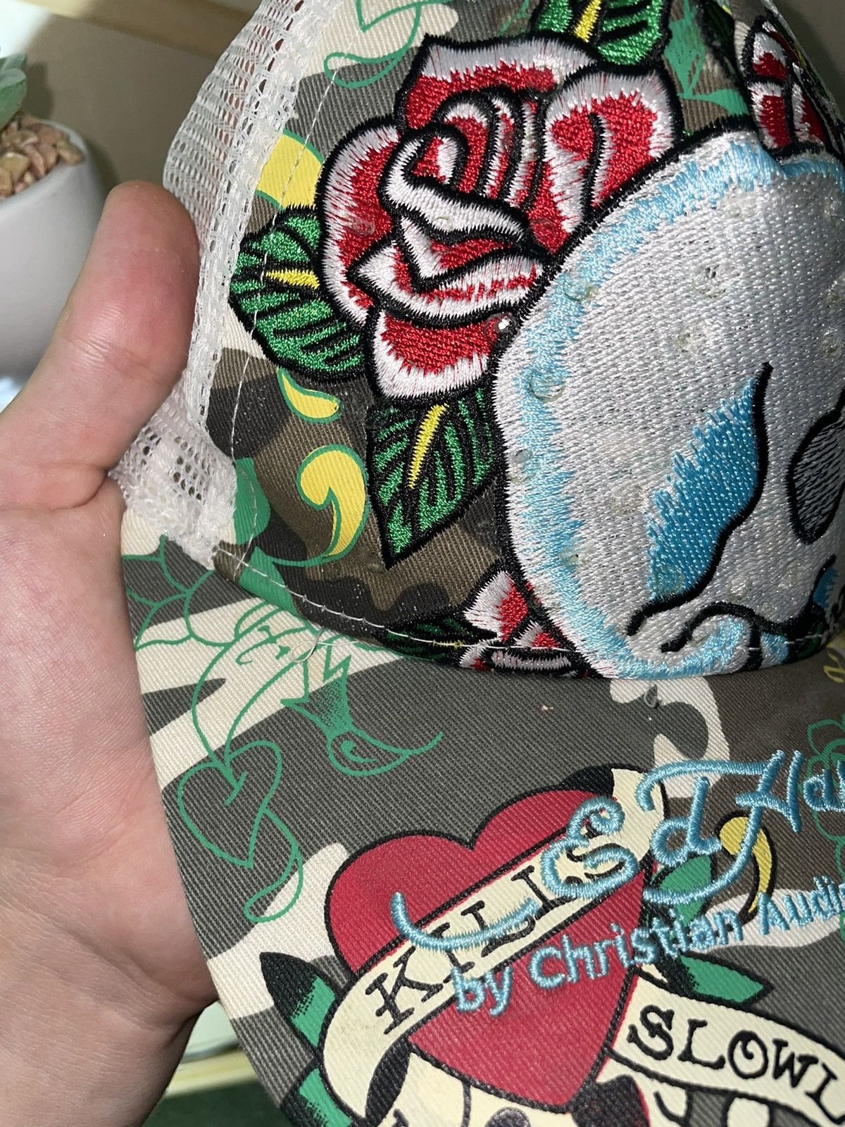 Ed Hardy × Japanese Brand × Vintage Ed hardy vintage Japanese cap 90s Size ONE SIZE - 11 Thumbnail