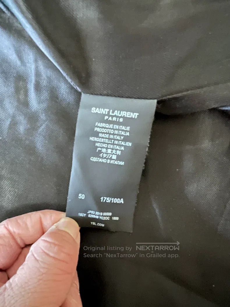 Saint Laurent Paris Saint Laurent Paris Leather Jacket Blazer Size US M / EU 48-50 / 2 - 5 Thumbnail
