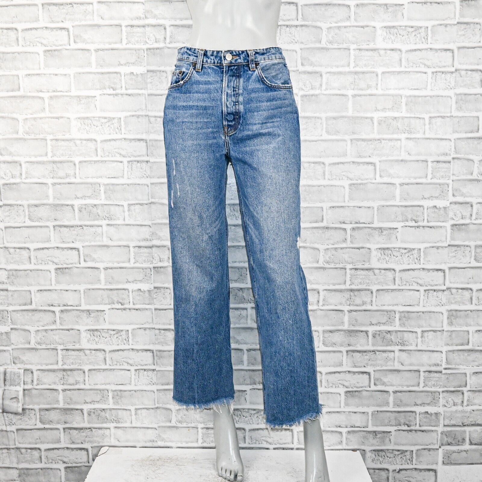 Reformation REFORMATION High Rise Wide leg FAWCETT Jeans distressed Size 27" / US 4 / IT 40 - 1 Thumbnail