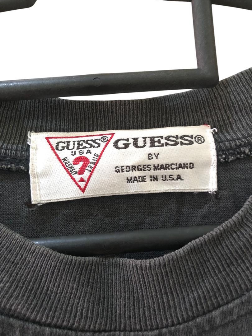 Guess × Vintage Vintage GUESS Tshirt Size US L / EU 52-54 / 3 - 9 Thumbnail