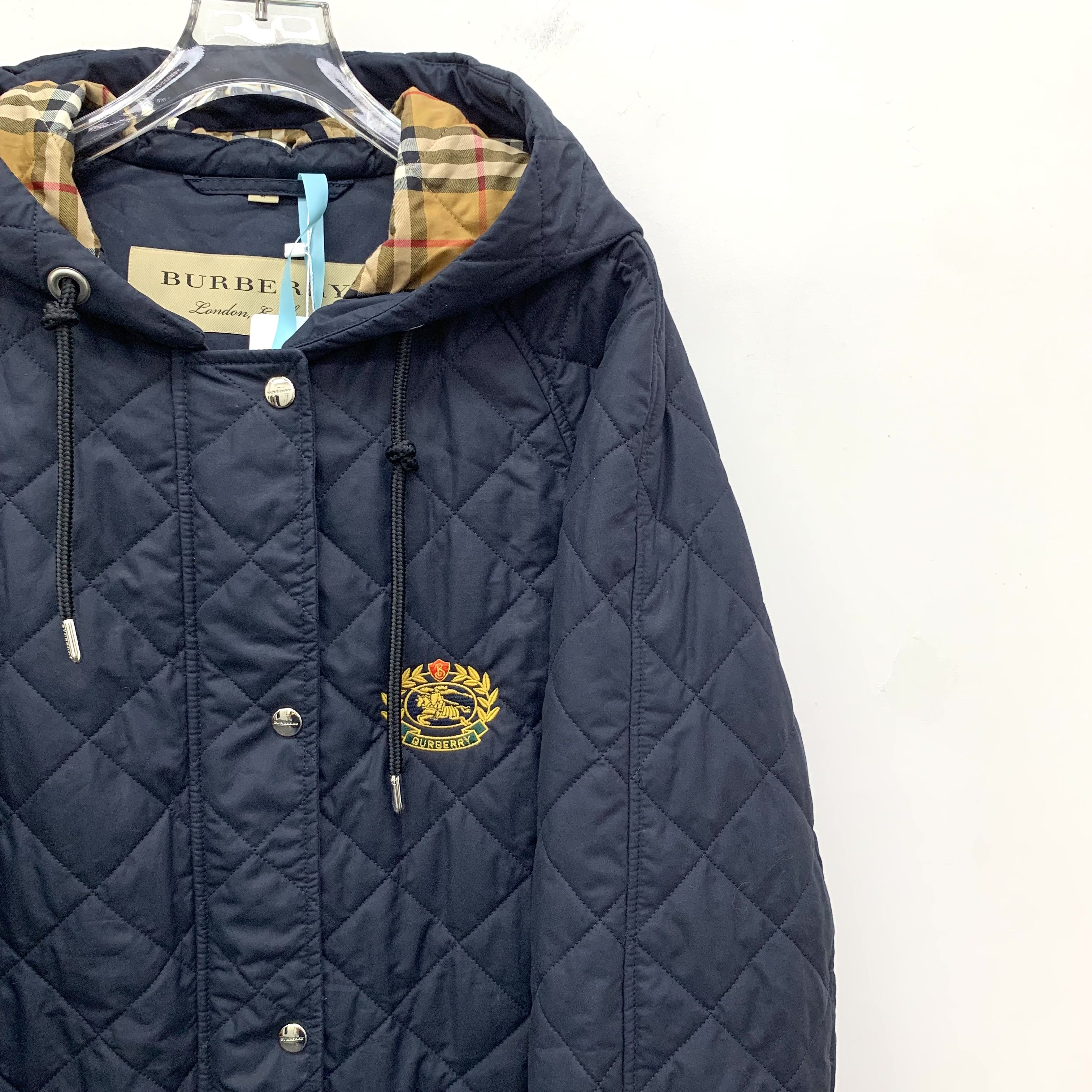 Burberry Burberry Diamond Check Horseferry Hoodie Jacket Navy (M) Size US M / EU 48-50 / 2 - 3 Thumbnail