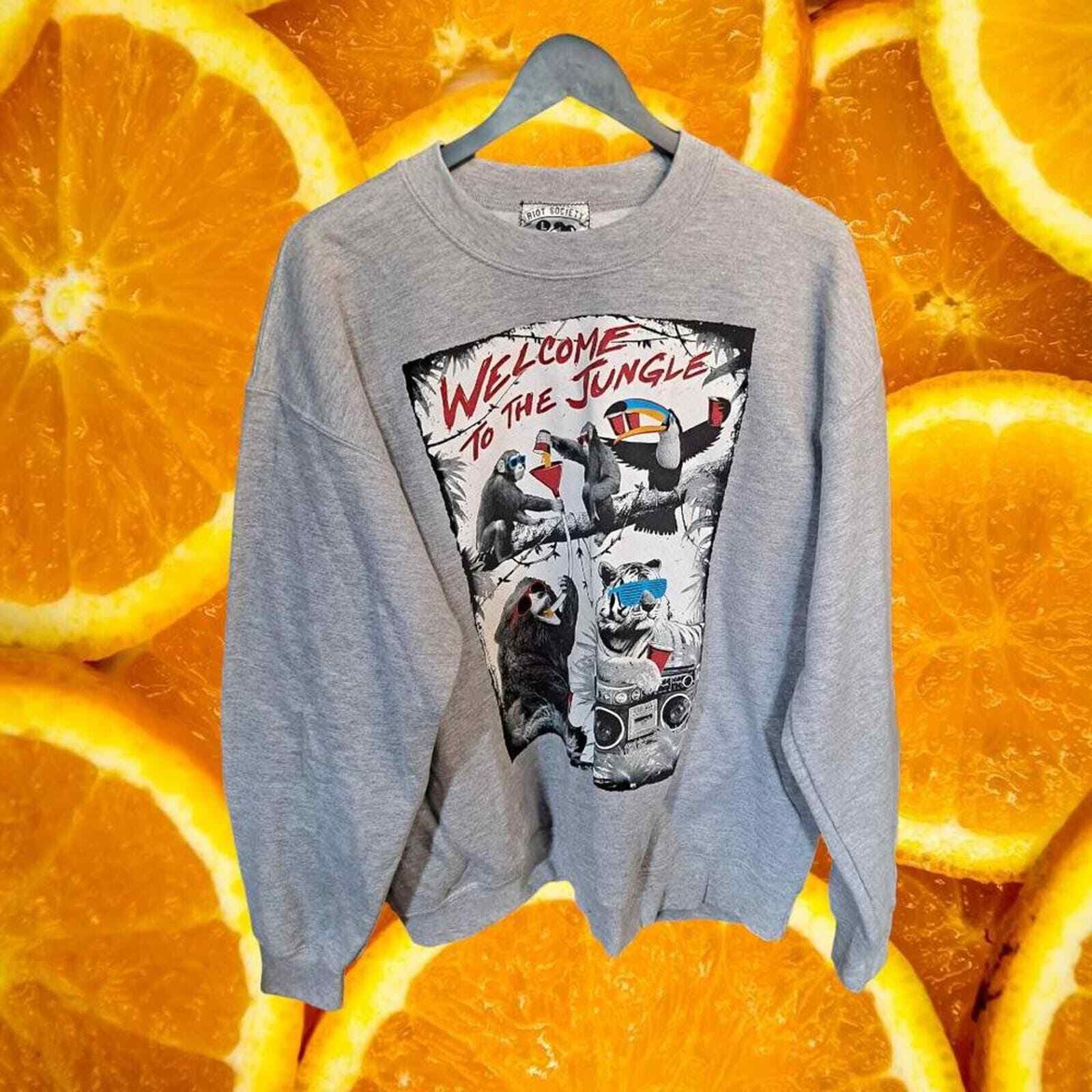 Riot Society Riot Society Welcome To The Jungle Sweatshirt Size Large Size US L / EU 52-54 / 3 - 1 Thumbnail