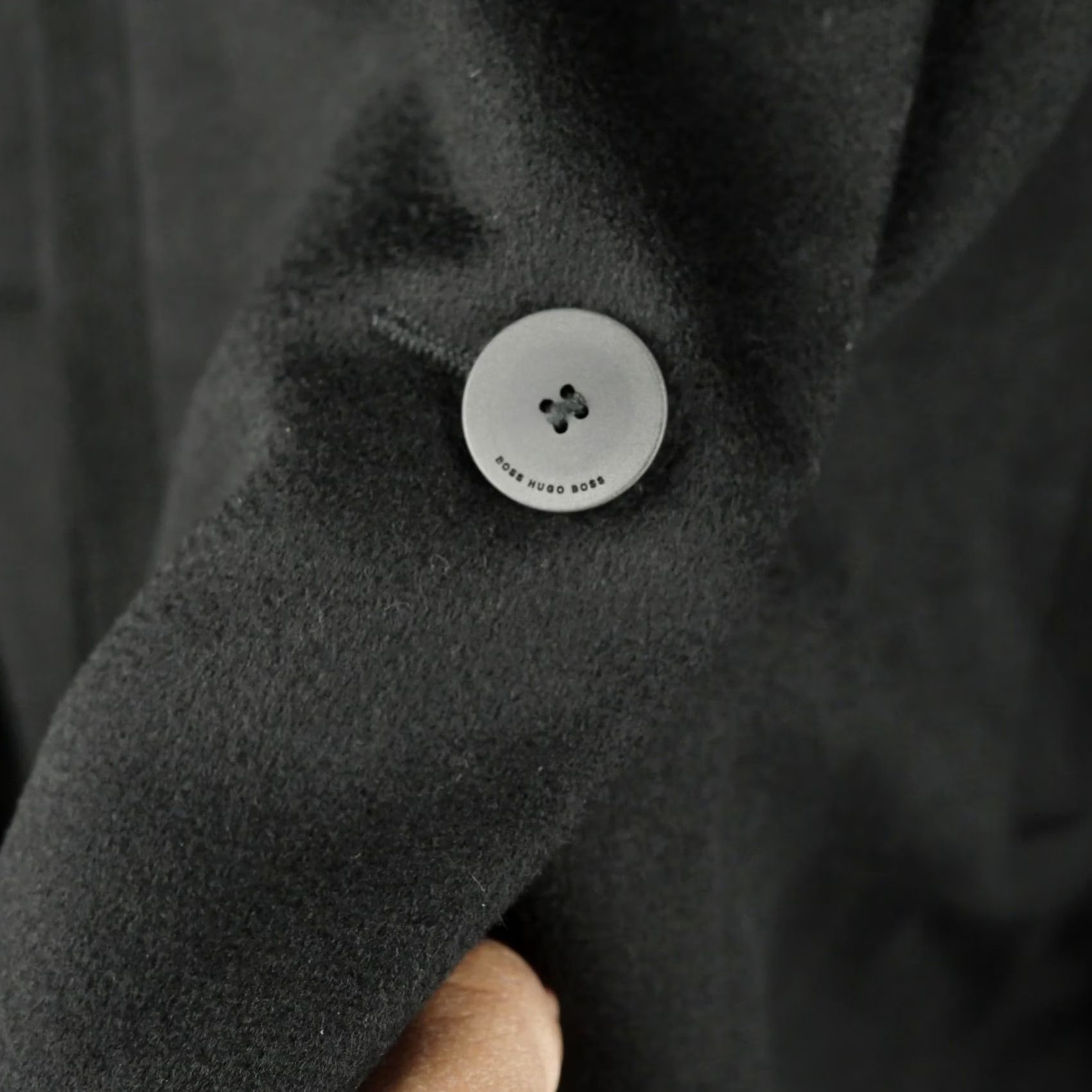 Hugo Boss Hugo Boss Coat Womens 6 Black Claira Belted Long Virgin Wool Overcoat Jacket Size M / US 6-8 / IT 42-44 - 5 Thumbnail