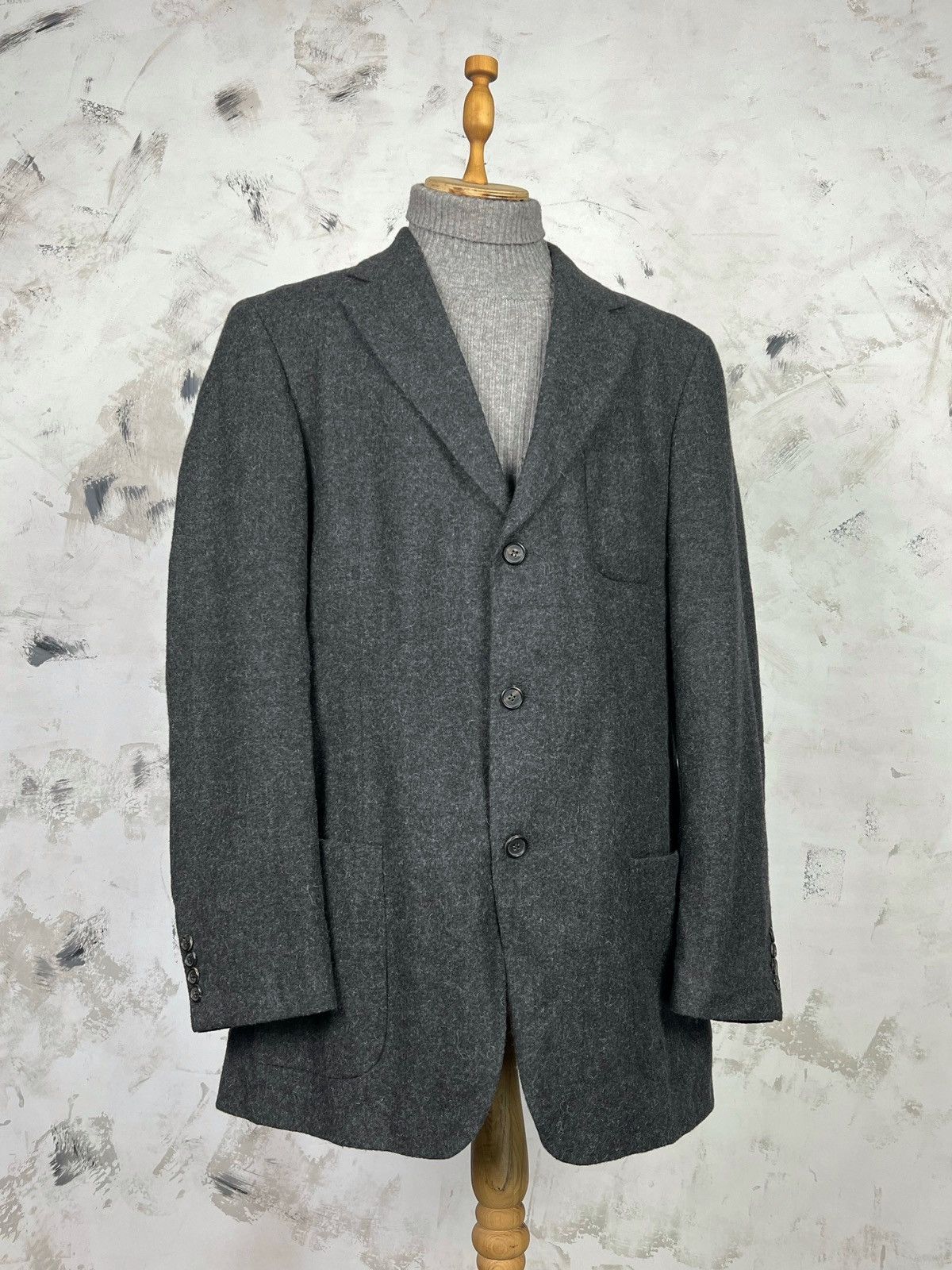 Hugo Boss Vintage Hugo Boss Blazer Alpaca Wool Jacket Size XL - XXL Size 46L - 2 Thumbnail