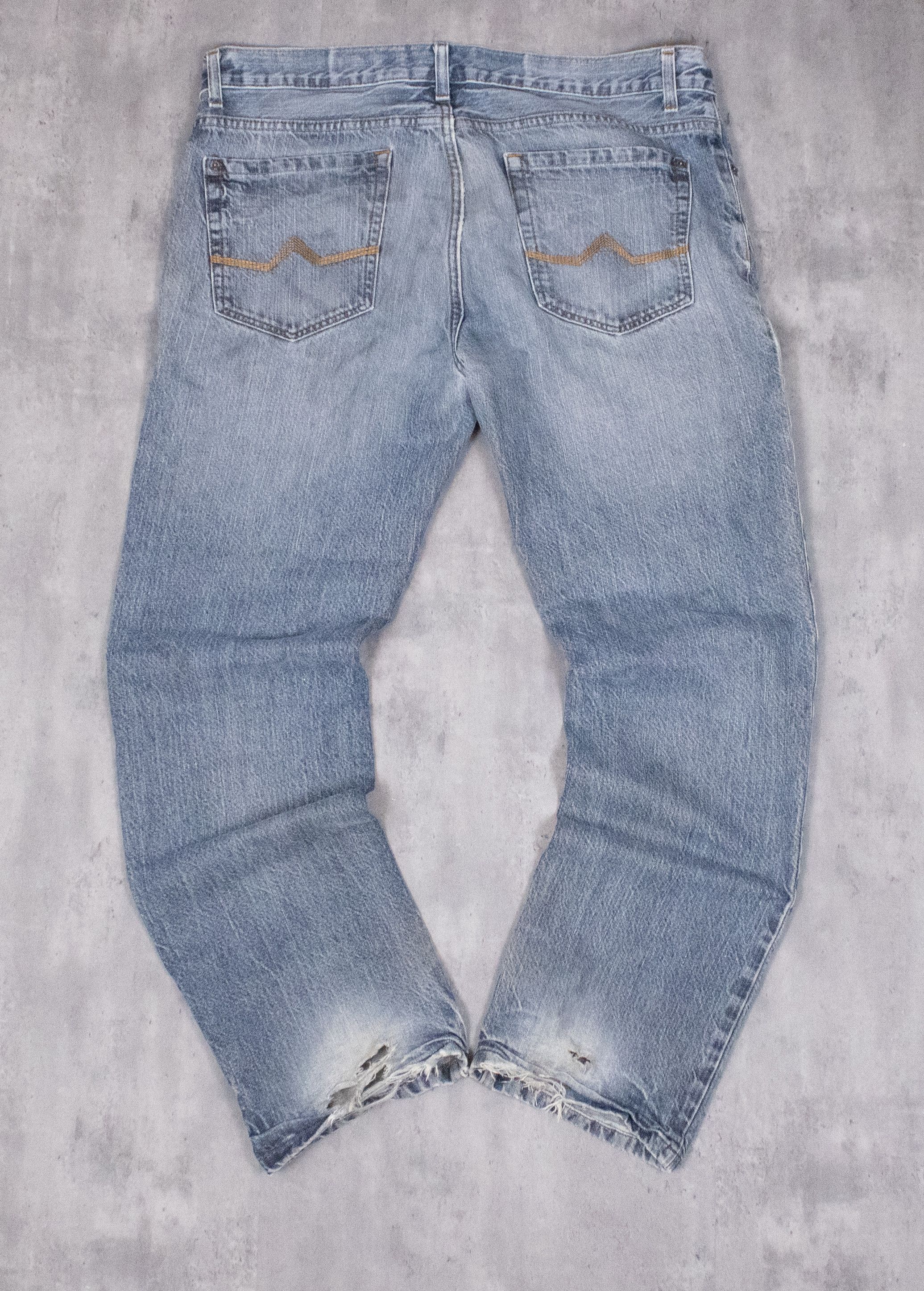 DKNY Y2K 2000s DKNY Jeans Baggy Fit Distressed Denim Pant's Size US 38 / EU 54 - 12 Thumbnail