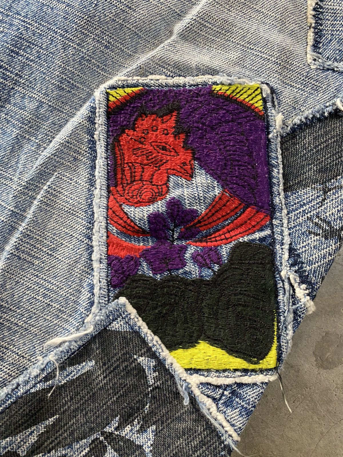 Japanese Brand × Kapital × Tornado Mart Japanese Melt into the universe Patches like Kapital Jeans Size US 34 / EU 50 - 4 Thumbnail
