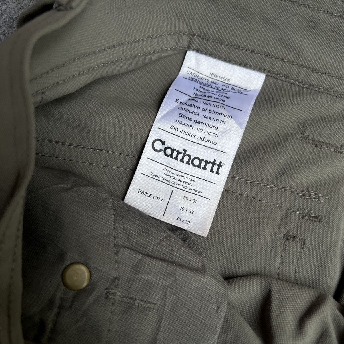 Carhartt Vintage Carhartt Double Knee EB266 GRY Size US 30 / EU 46 - 3 Thumbnail