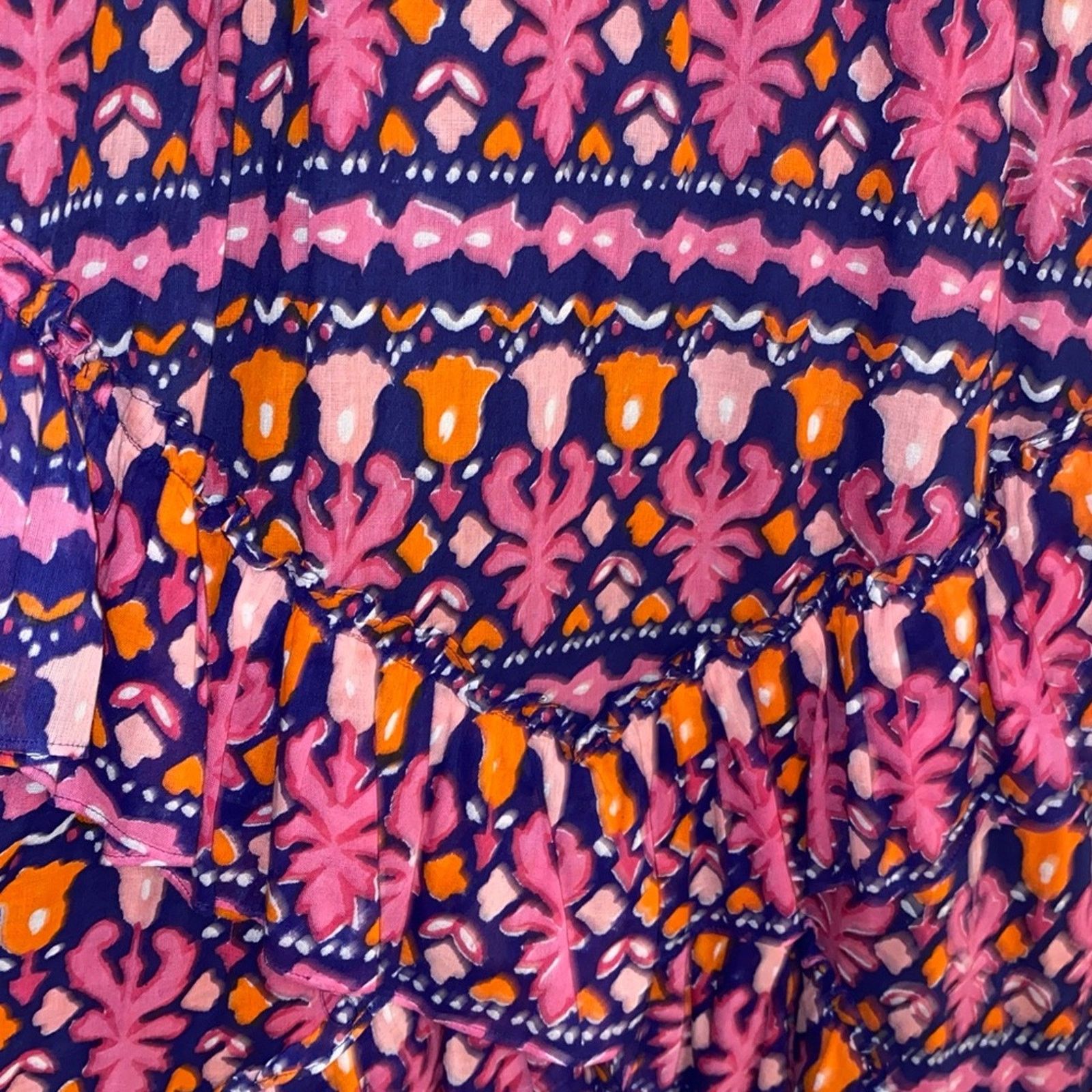 Banjanan Banjanan $350 Donna Midi Dress In Edwardian Tile XS EUC Size XS / US 0-2 / IT 36-38 - 10 Thumbnail