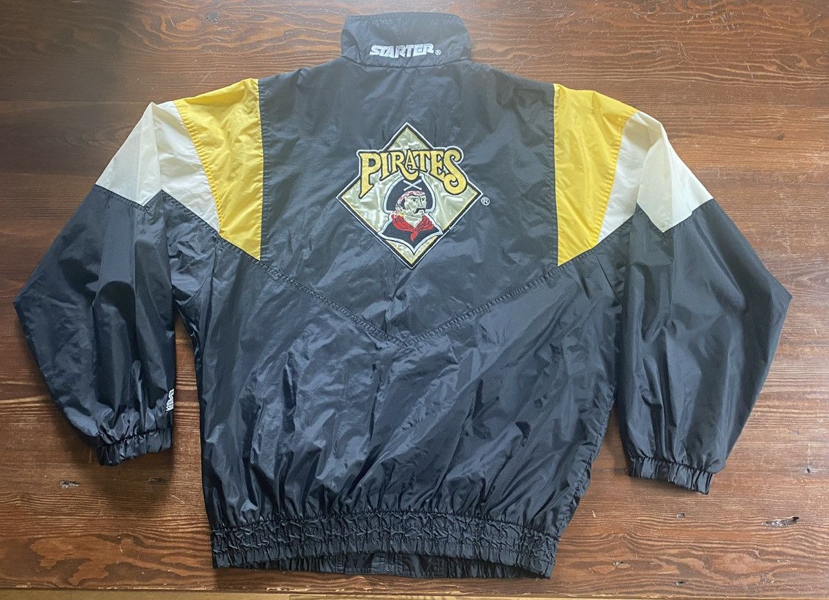 Starter Vintage 90’s Pittsburgh Pirates Starter Zip Light Jacket Size US XL / EU 56 / 4 - 21 Thumbnail