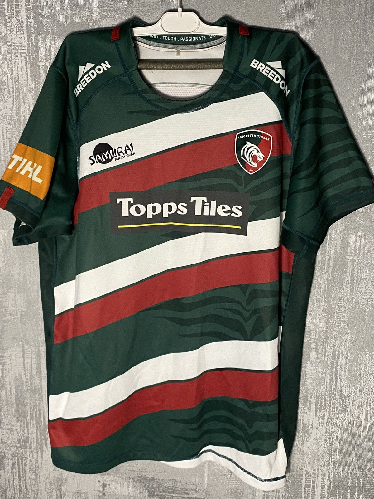 Other Vintage Leicester Tigers Rugby Jersey Samurai Rugby Size US XL / EU 56 / 4 - 1 Thumbnail