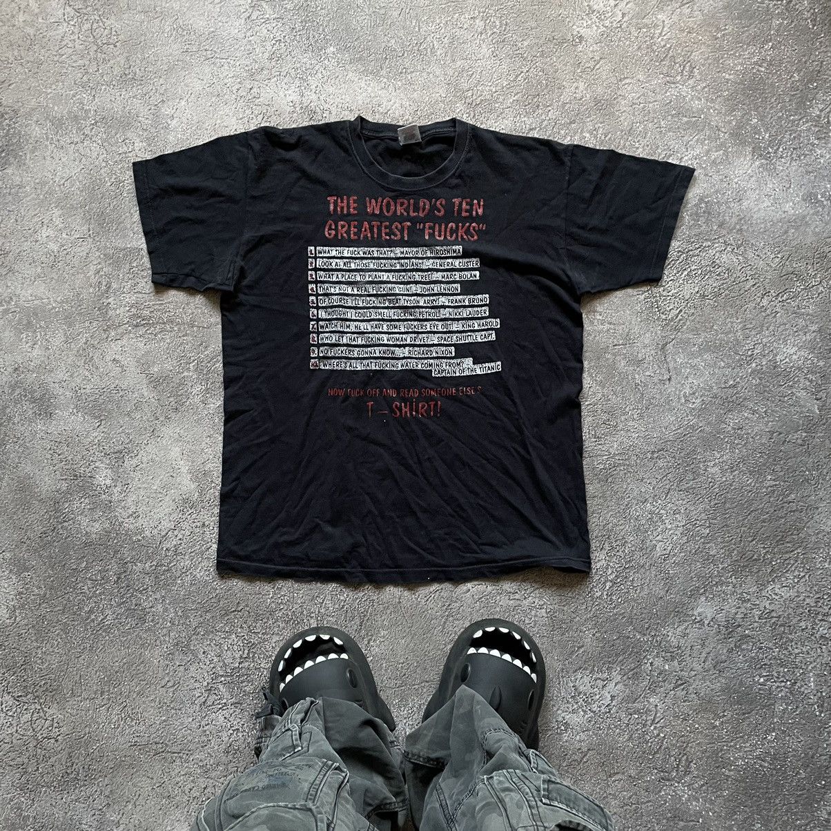 Vintage Vintage Y2K Graphic Tee Sun Faded Grunge Streetwear Baggy M Size US M / EU 48-50 / 2 - 1 Thumbnail