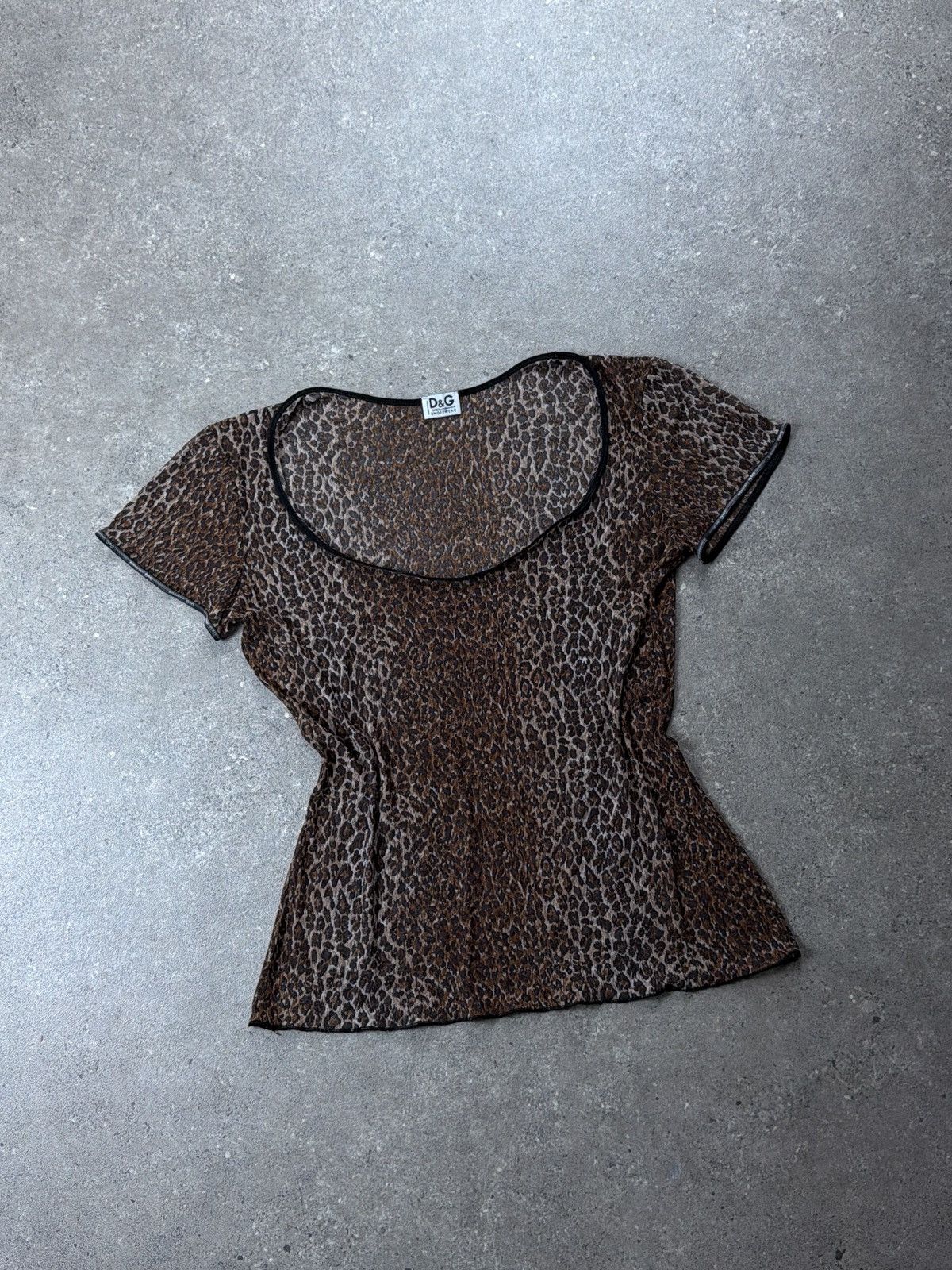 Dolce & Gabbana D&G leopard top vintage y2k hype swag drip Size L / US 10 / IT 46 - 1 Thumbnail