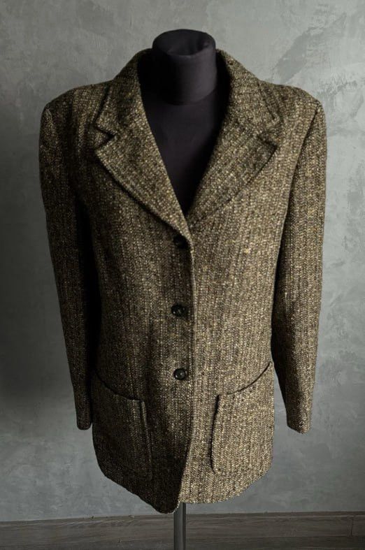 Burberry Vintage Burberry Women’s Tweed Oversized Blazer Jacket Size M / US 6-8 / IT 42-44 - 4 Thumbnail