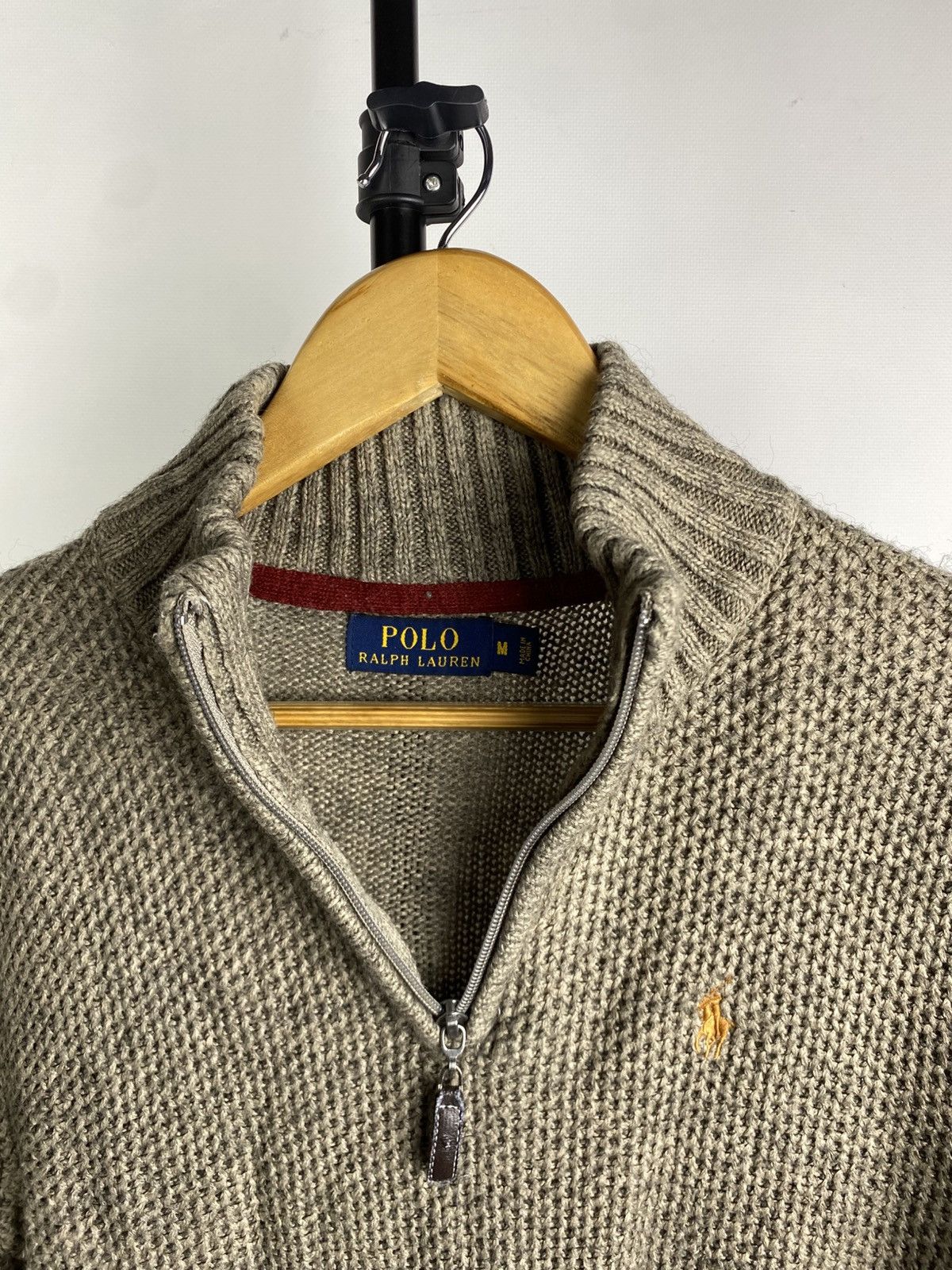 Polo Ralph Lauren × Ralph Lauren × Vintage Vintage Polo Ralph Lauren 1/4 Zip Knit Sweater Size US M / EU 48-50 / 2 - 4 Thumbnail