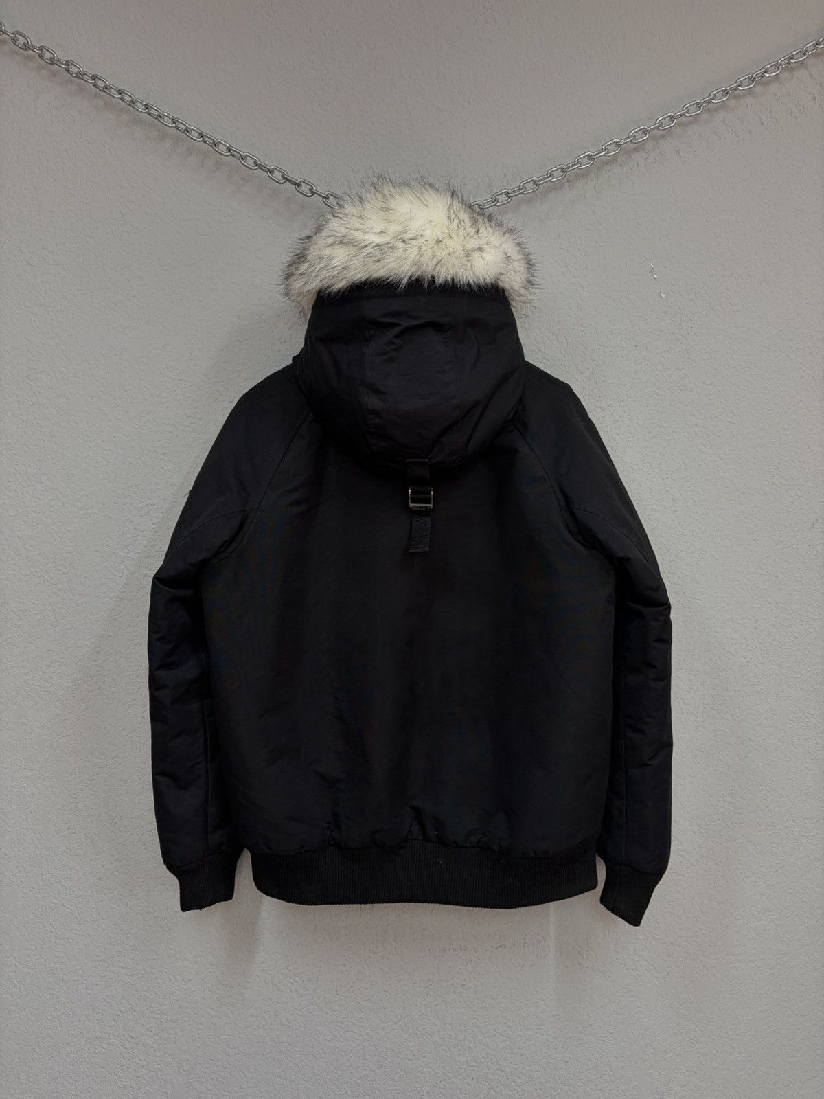 If Six Was Nine Vintage Rick Owens Vibe Black Bomber Jacket Faux Fur Collar Size US M / EU 48-50 / 2 - 17 Thumbnail