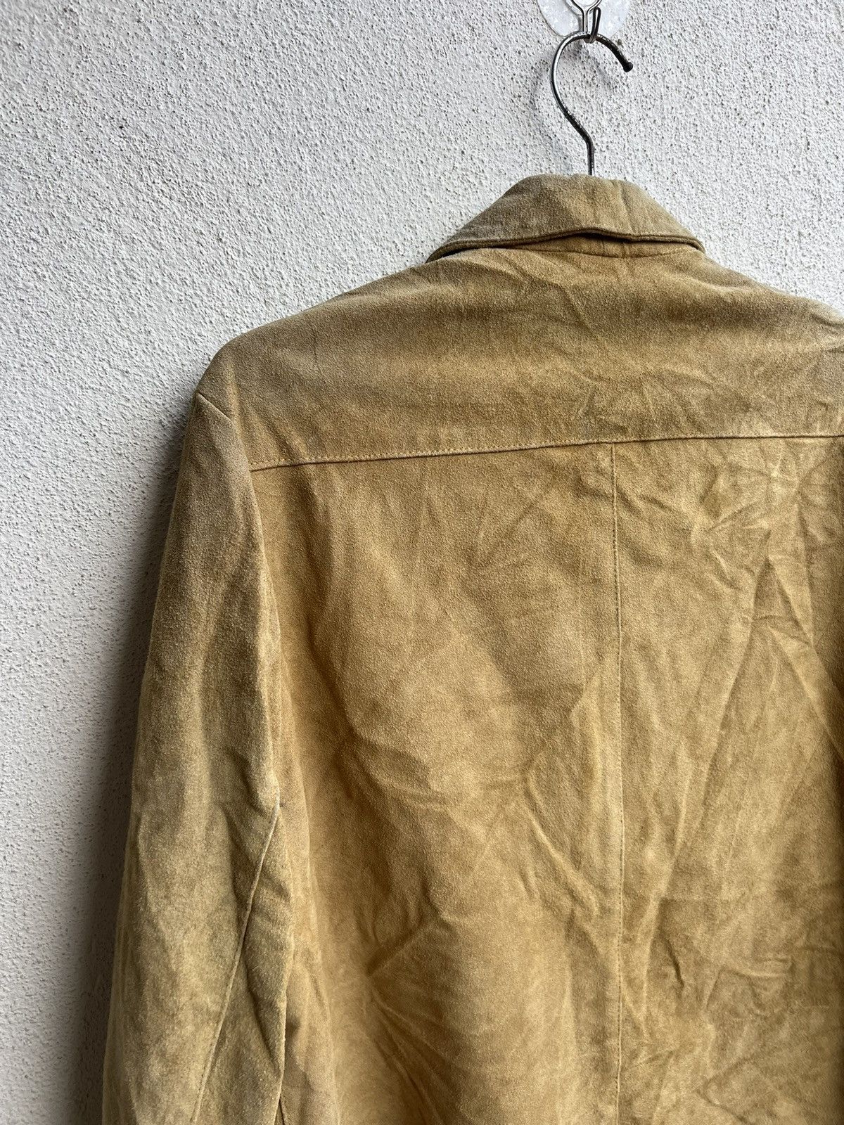 Leather RARE! Vintage Vent Couvert Paris Patina Suede Leather Shirt Size US M / EU 48-50 / 2 - 19 Thumbnail