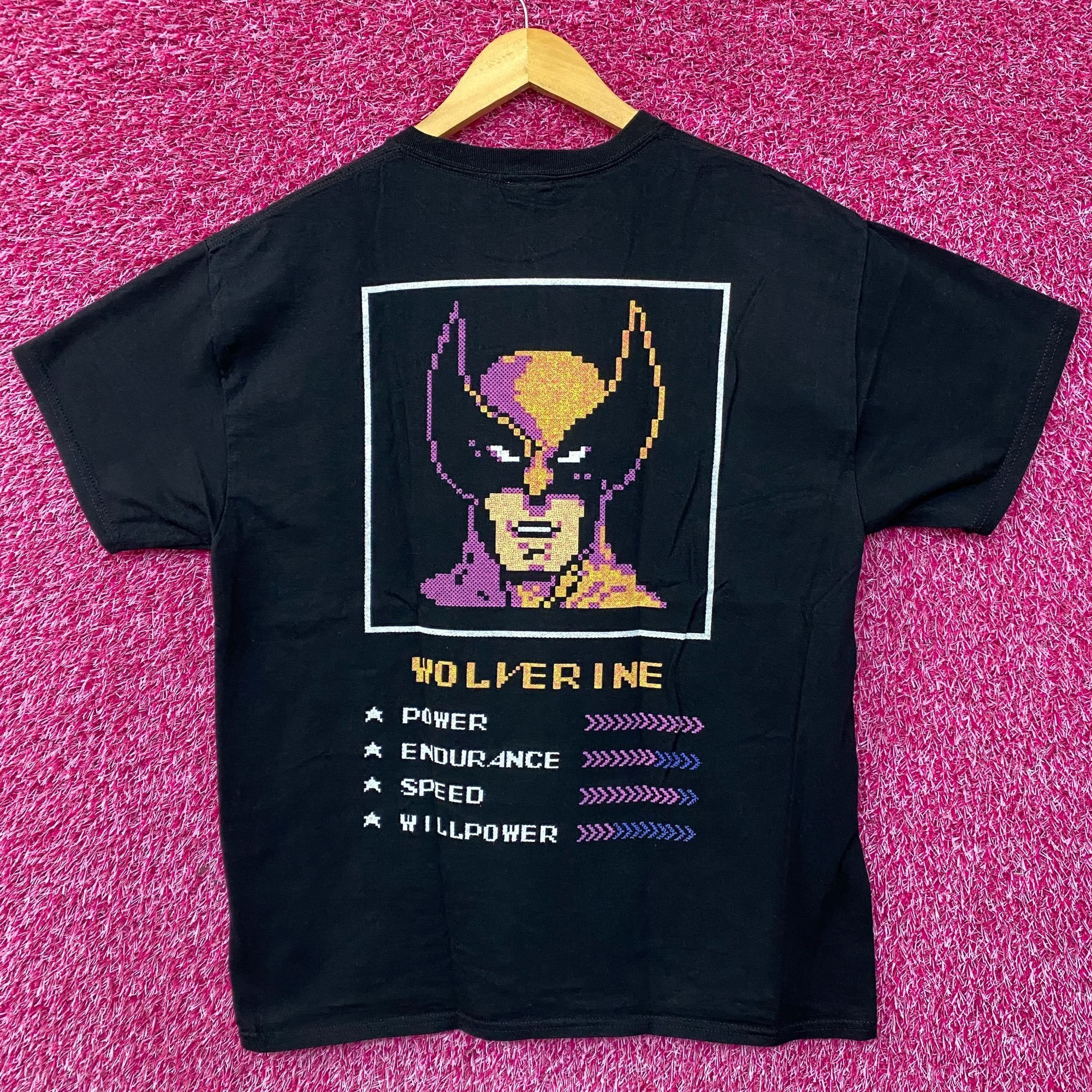 Marvel Comics Marvel Wolverine X-Men Video Game Start Screen Retro T-Shirt Size US M / EU 48-50 / 2 - 4 Thumbnail