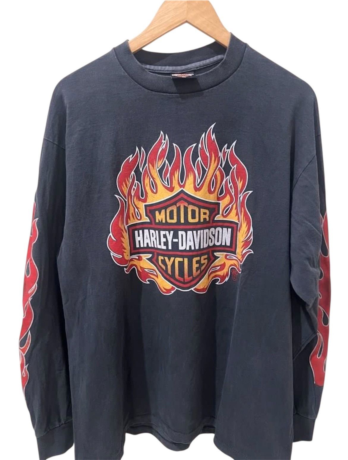Harley Davidson Vintage Harley Davidson Longsleeve Size US XL / EU 56 / 4 - 1 Thumbnail