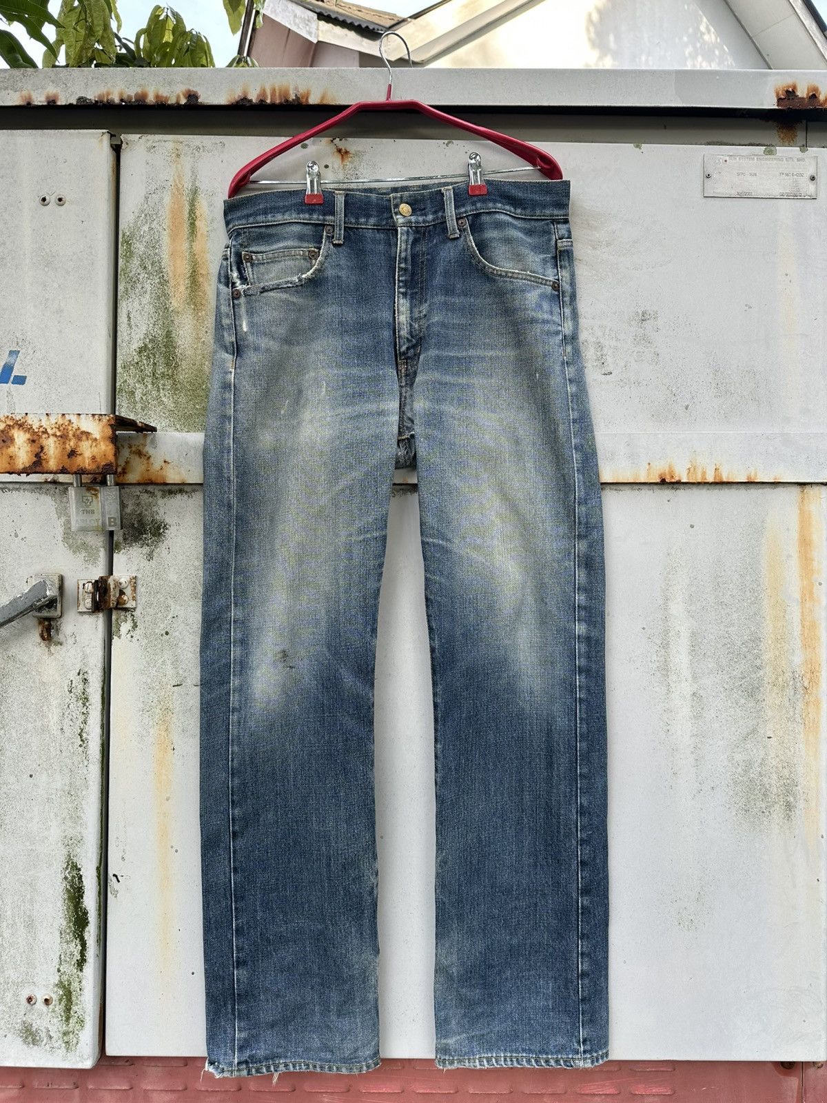 Tommy Hilfiger 👹Tommy Hilfiger Distressed StraightCut Jeans Size US 32 / EU 48 - 3 Thumbnail