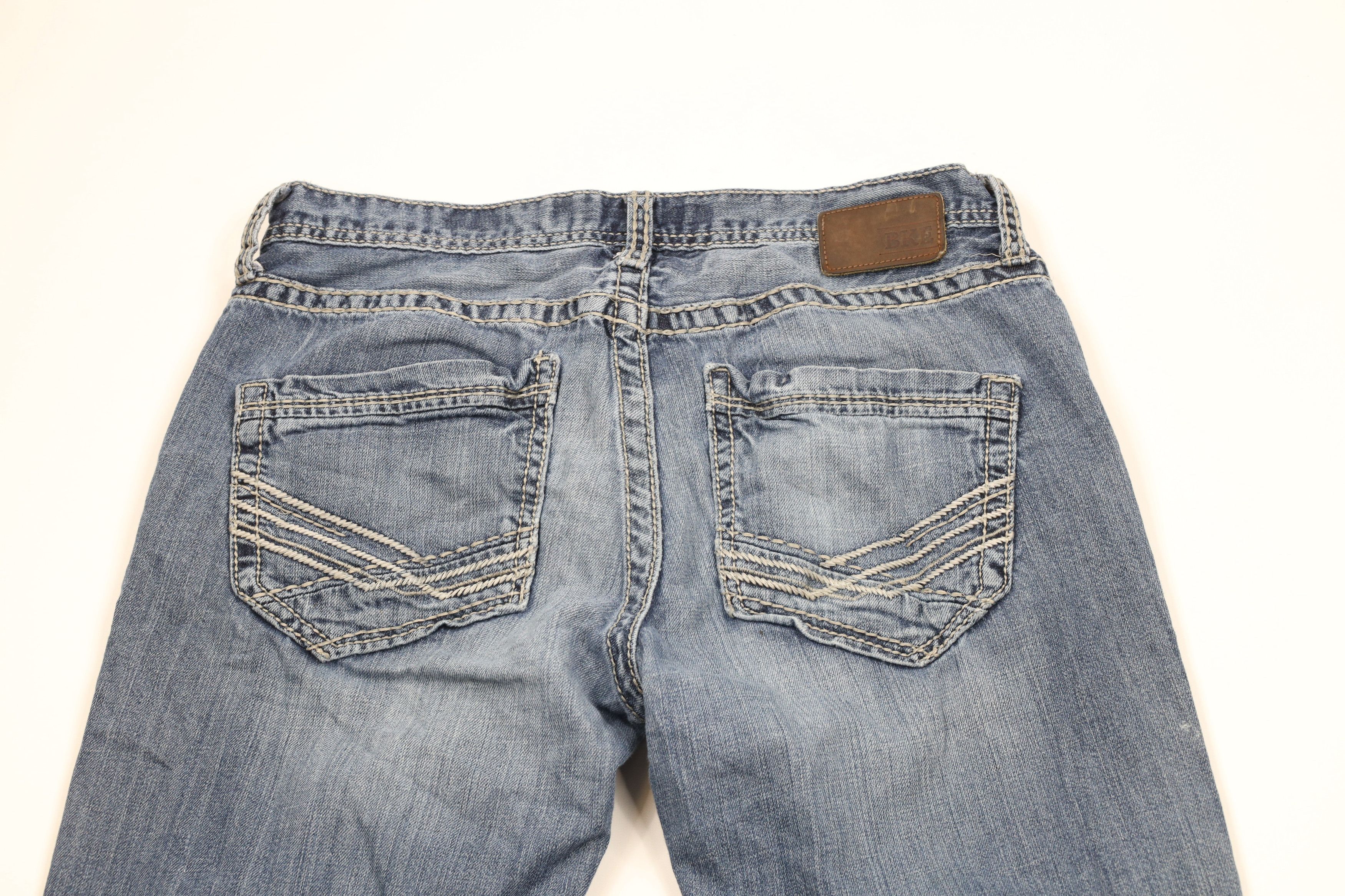 Vintage Buckle BKE Thick Stitch Stretch Jake Bootleg Denim Jeans Size US 33 - 13 Thumbnail