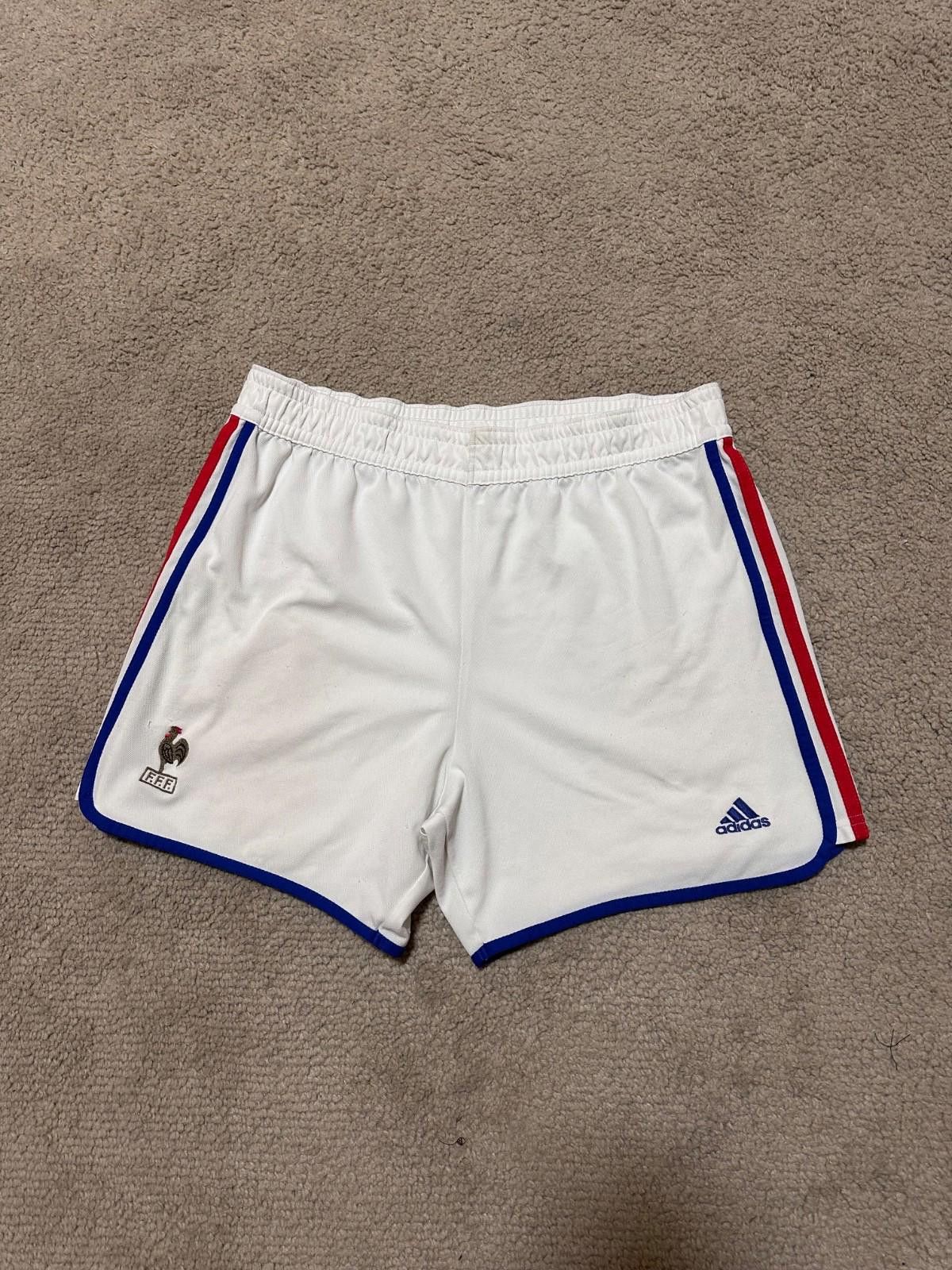 Adidas FRANCE ADIDAS 2000 EURO FOOTBALL SOCCER VINTAGE SHORTS L Size US 34 / EU 50 - 1 Thumbnail