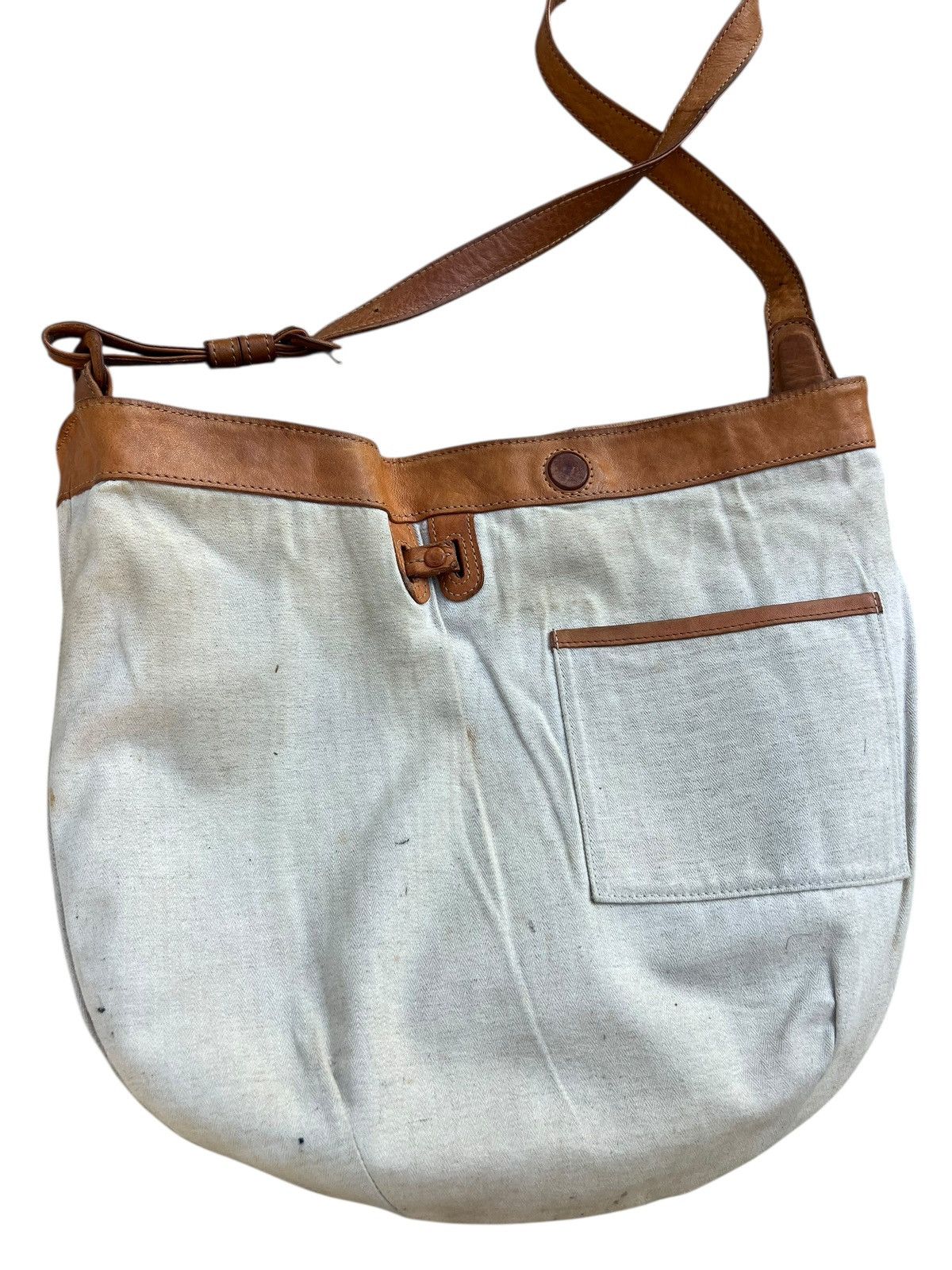 Leather Genten Japan Dirty Mud Patina Leather Bag Size ONE SIZE - 22 Thumbnail