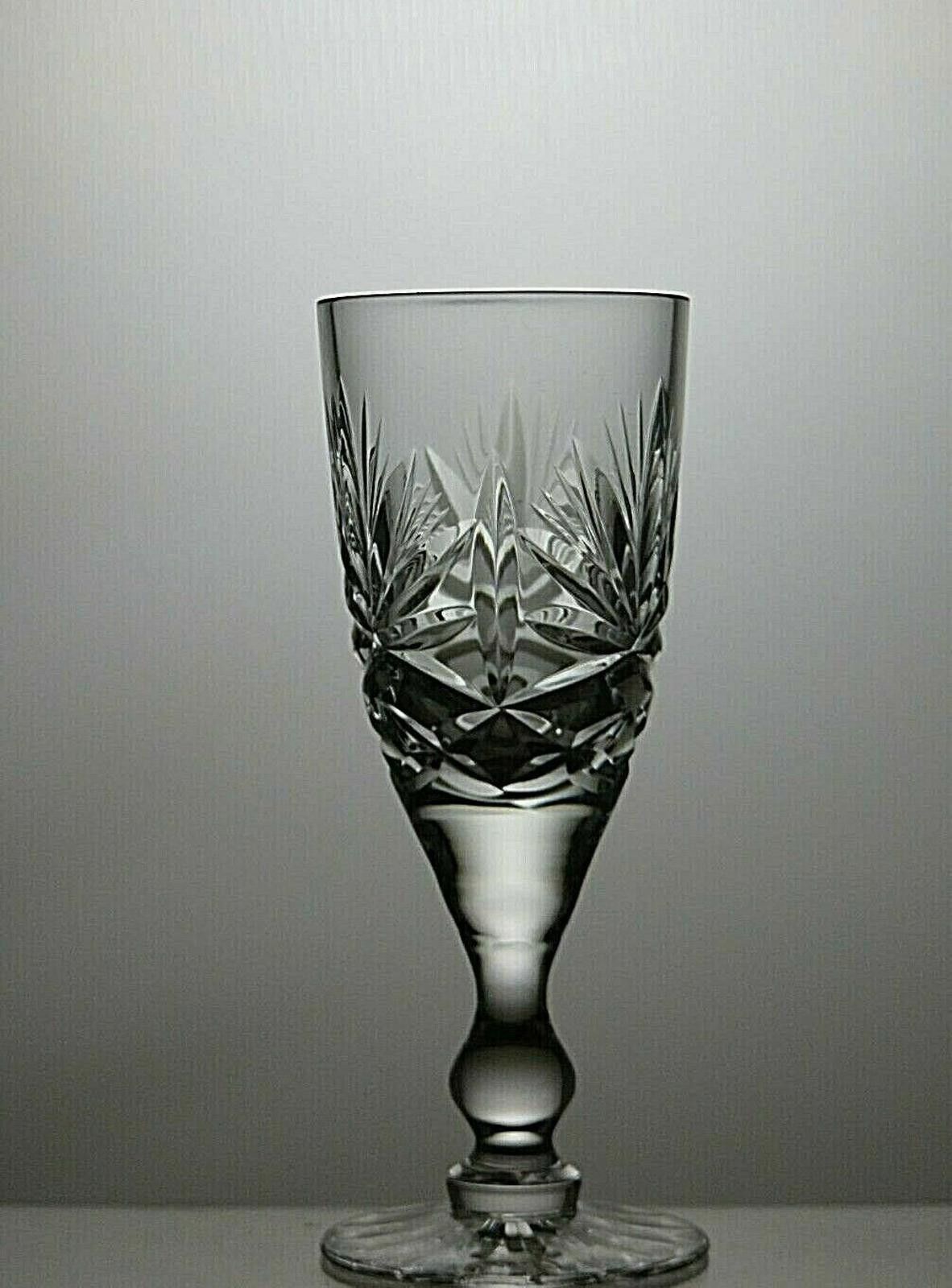 The Unbranded Brand Vintage Lead Crystal Cut Glass Set Of 6 Liqueur Glasses Size ONE SIZE - 5 Thumbnail