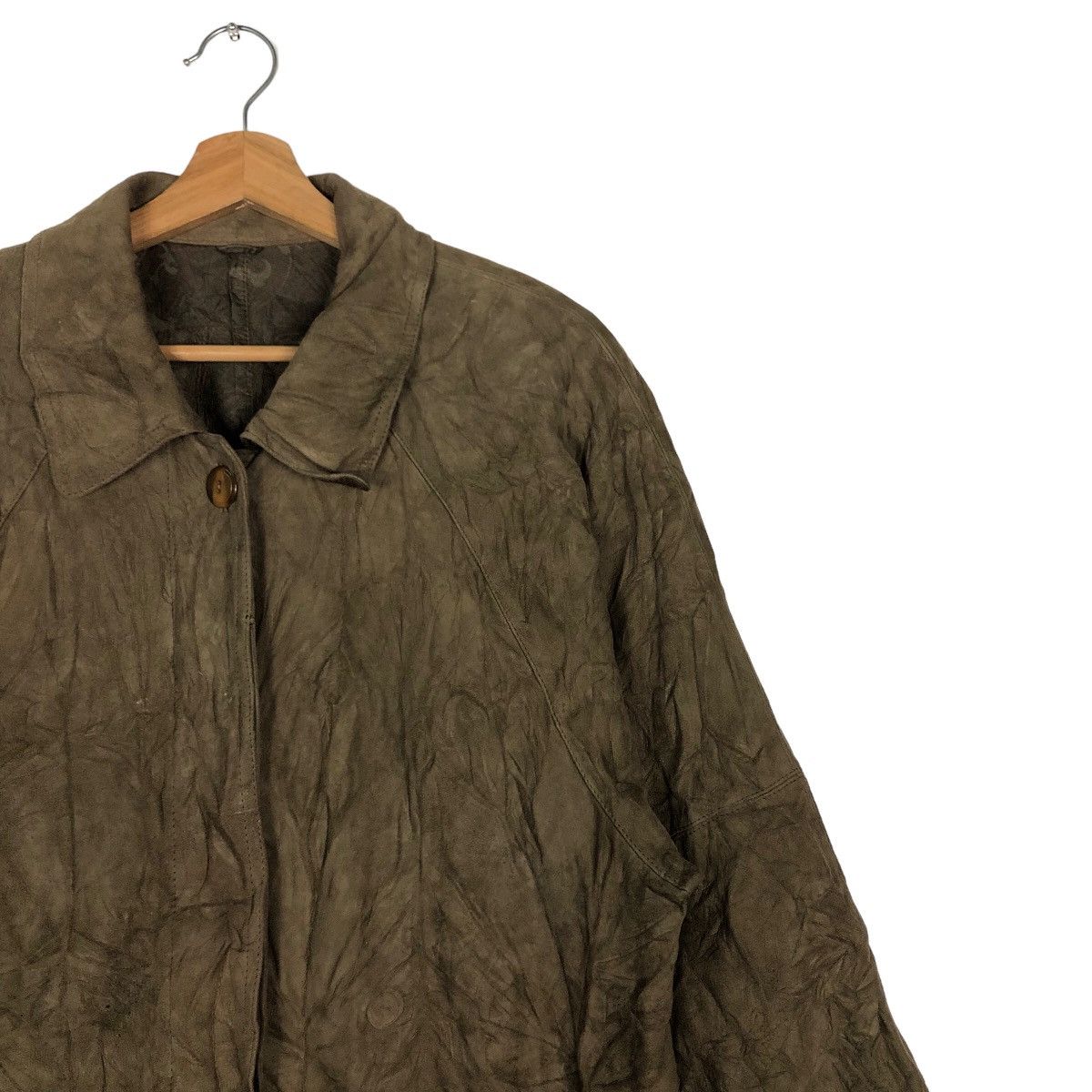 Lancel 🔥Rich Brown - Long Fly Jacket Genuine Leather Lance Paris Size US M / EU 48-50 / 2 - 6 Thumbnail