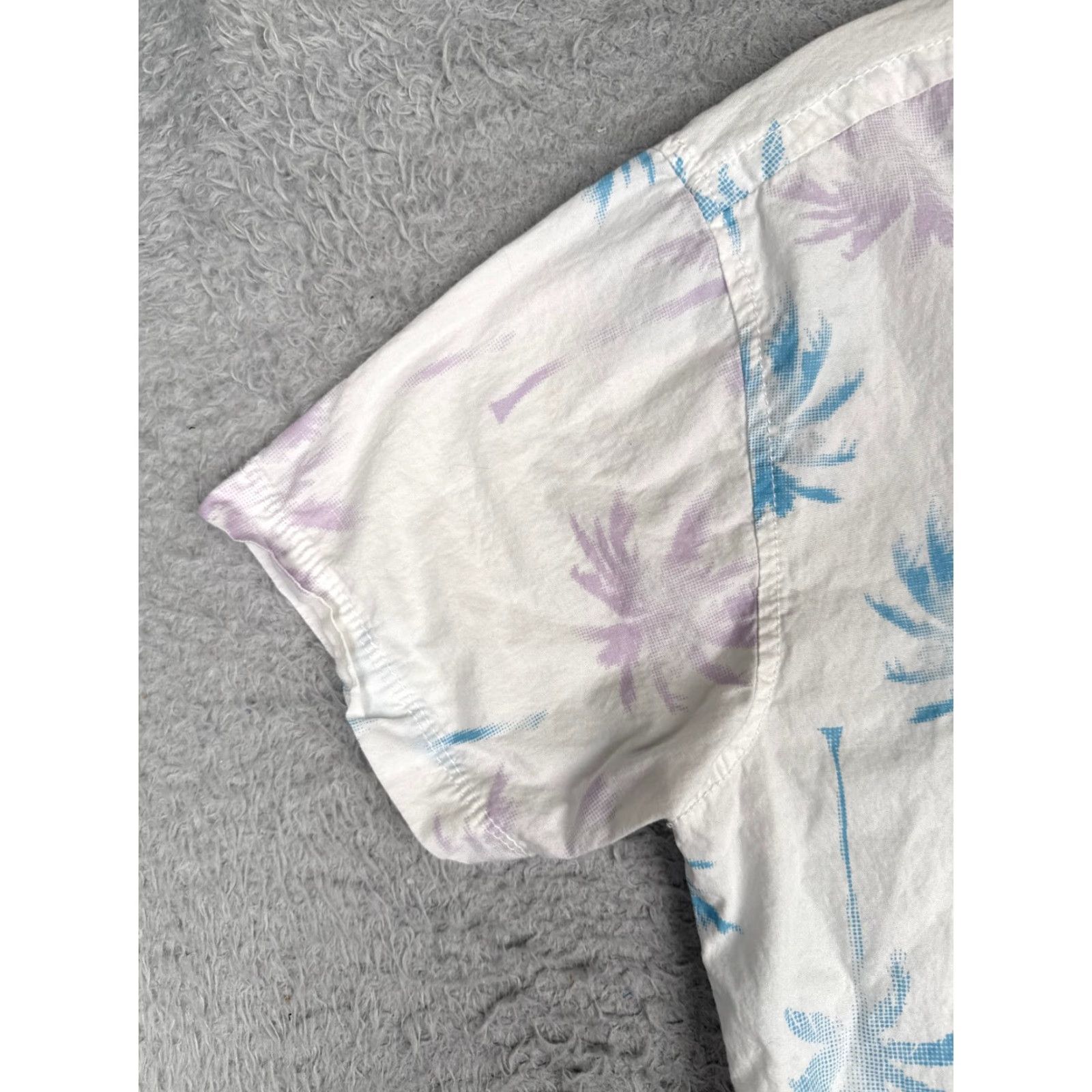 Vintage Fresh Prints Of Bel Air Shirt Men Medium White Palm Tree Hawaiian Cotton READ Size US M / EU 48-50 / 2 - 3 Thumbnail
