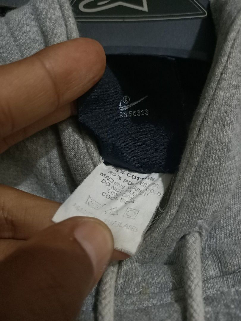 Jordan Brand × Nike × Vintage Vintage 90s nike x air jordan hoodie grey Size US M / EU 48-50 / 2 - 8 Thumbnail