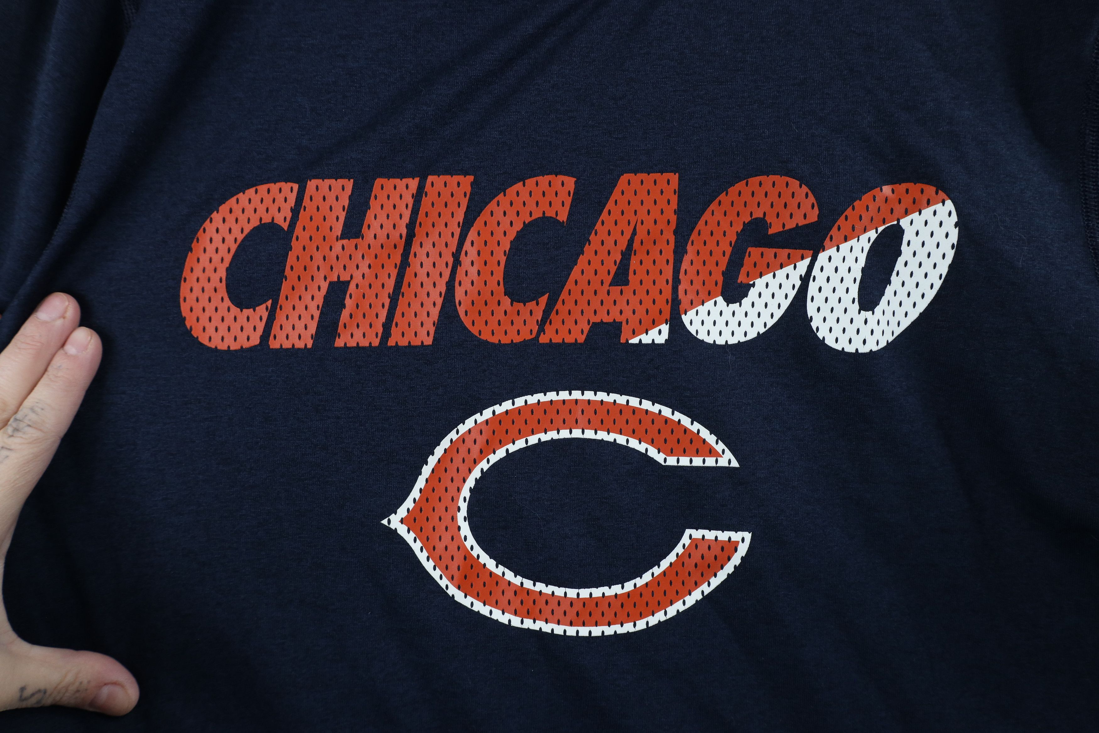 Nike × Vintage Nike NFL Training Issued Chicago Bears Football T-Shirt Blue Size US M / EU 48-50 / 2 - 5 Thumbnail