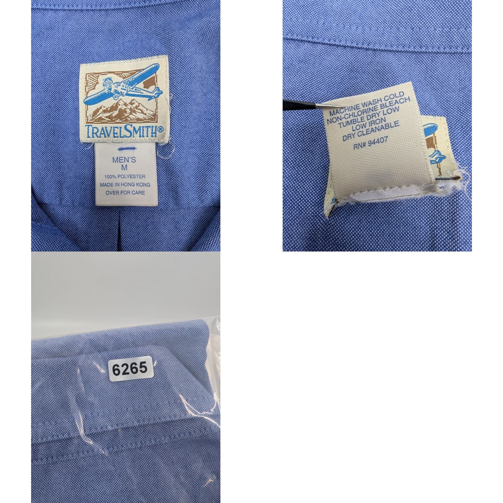 Vintage VINTAGE TravelSmith Shirt Mens M Blue Button Duel Pocket Short Sleeve Size US M / EU 48-50 / 2 - 8 Thumbnail