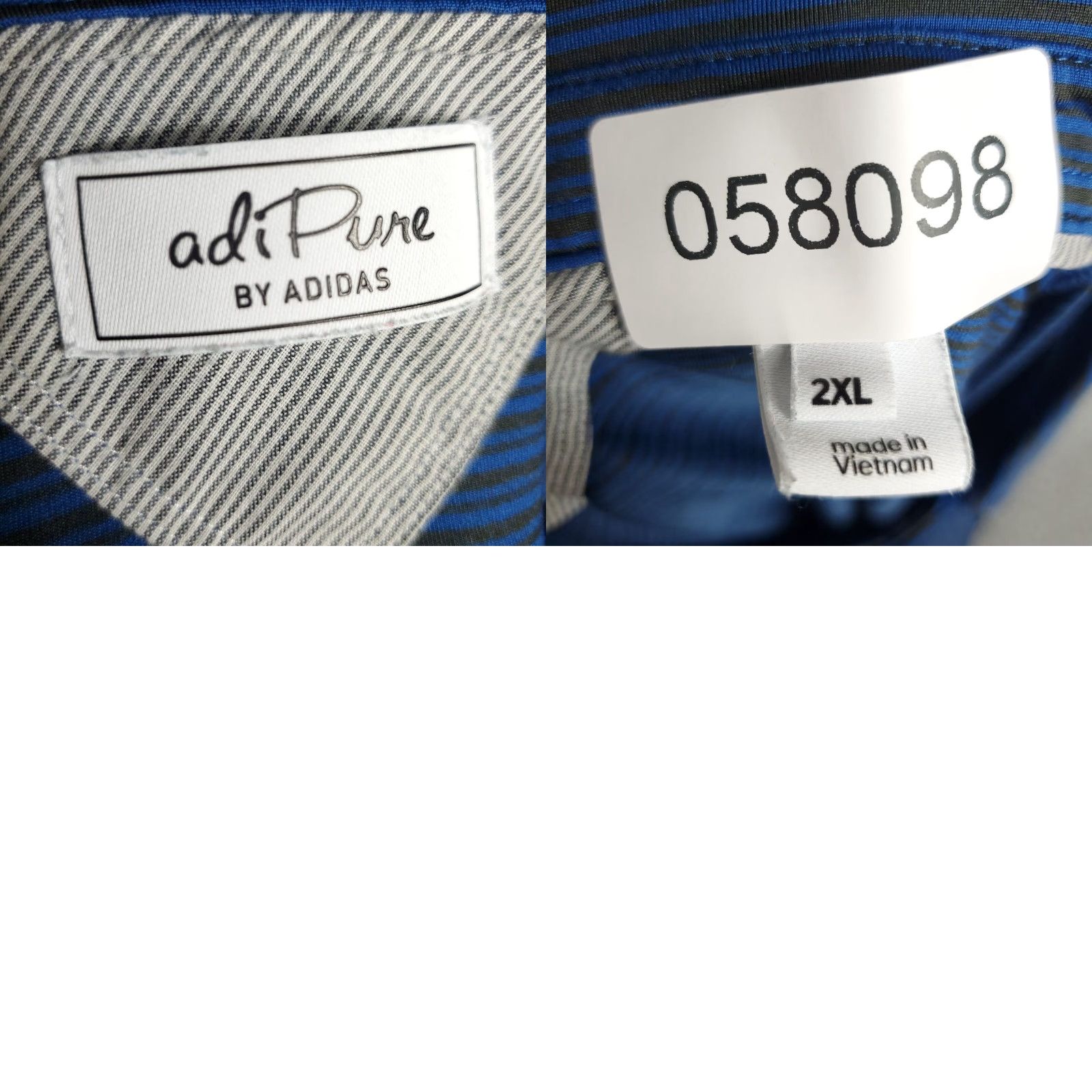 Adidas Adidas Polo Shirt Mens 2XL Blue Striped Golf Casual Short Sleeve Shirt Mens Blue Polo Adidas Striped Golf Casual 2XL Men Size US XXL / EU 58 / 5 - 8 Thumbnail