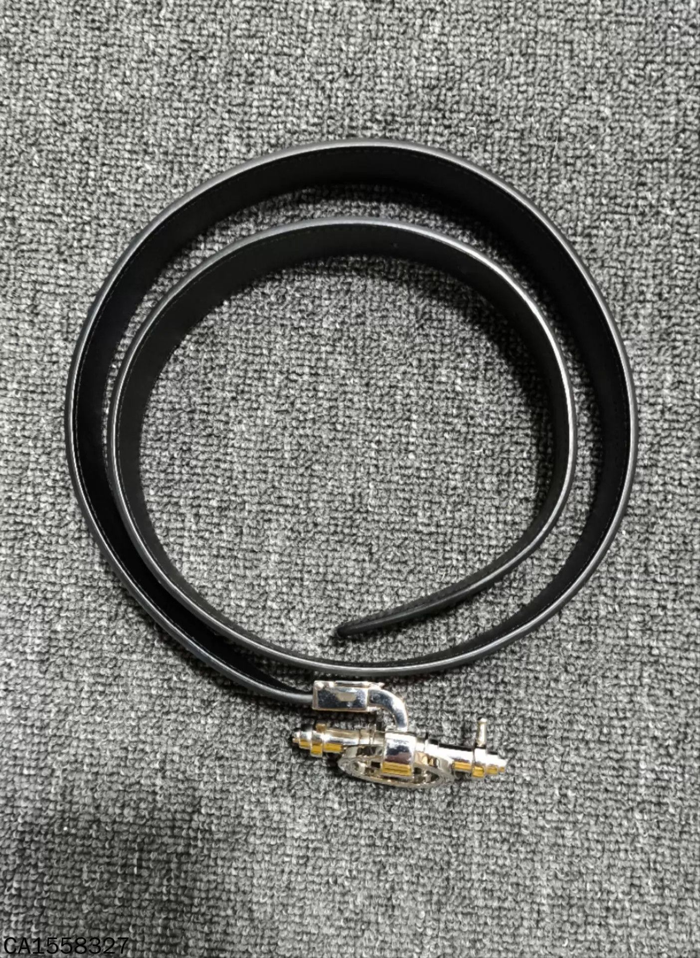 Givenchy GIVENCHY black belt silver buckle Size ONE SIZE - 1 Thumbnail